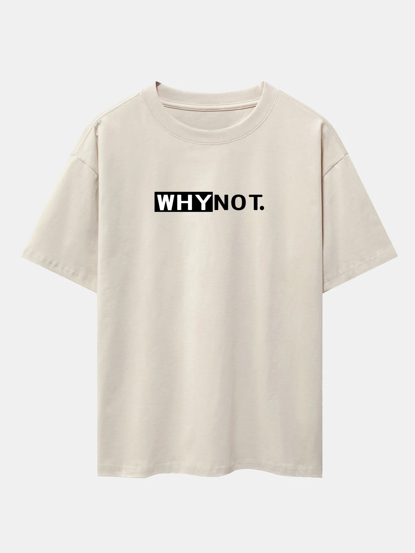 Why Not Print Drop-Shoulder Oversize T-Shirt - Image 10