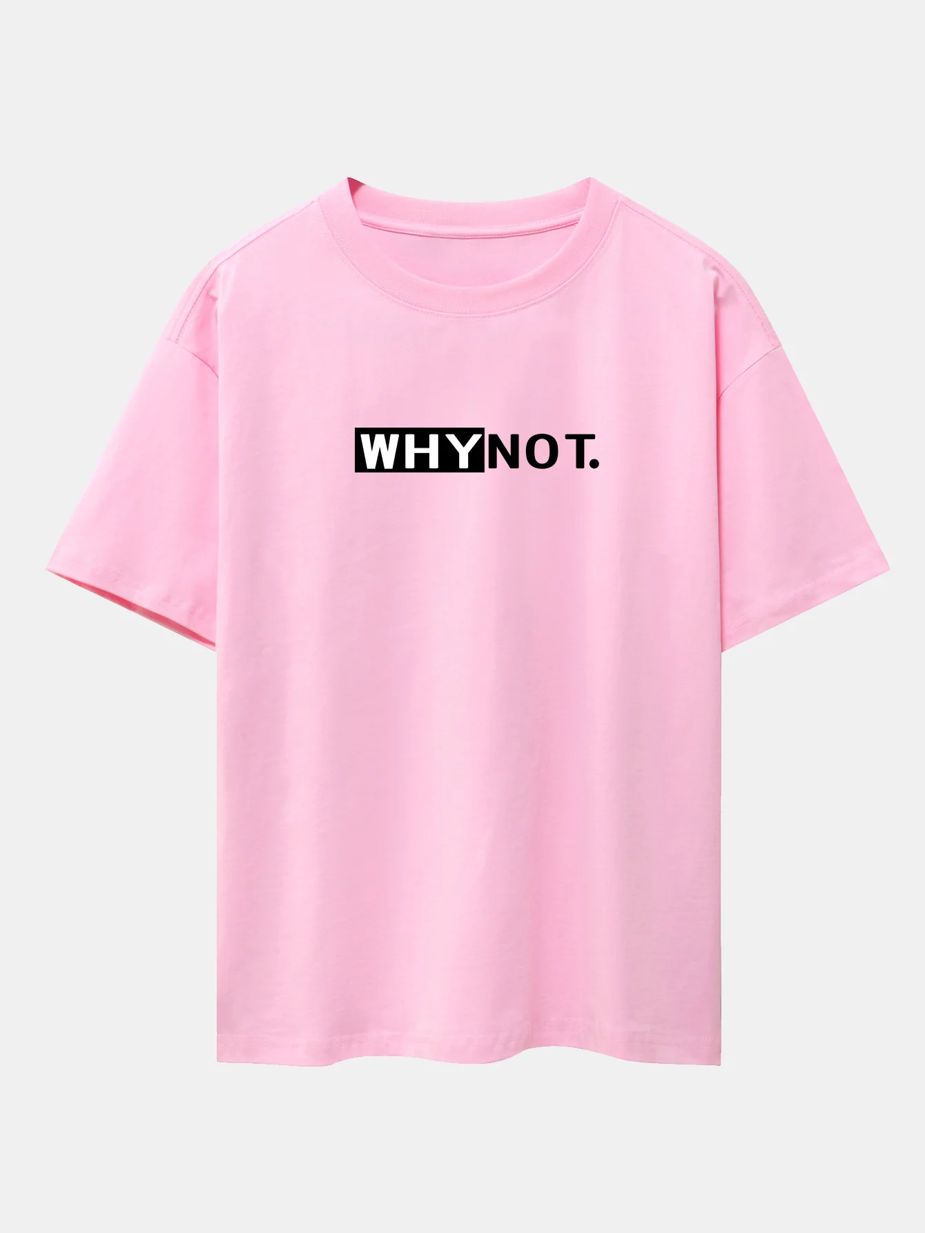 Why Not Print Drop-Shoulder Oversize T-Shirt - Image 12