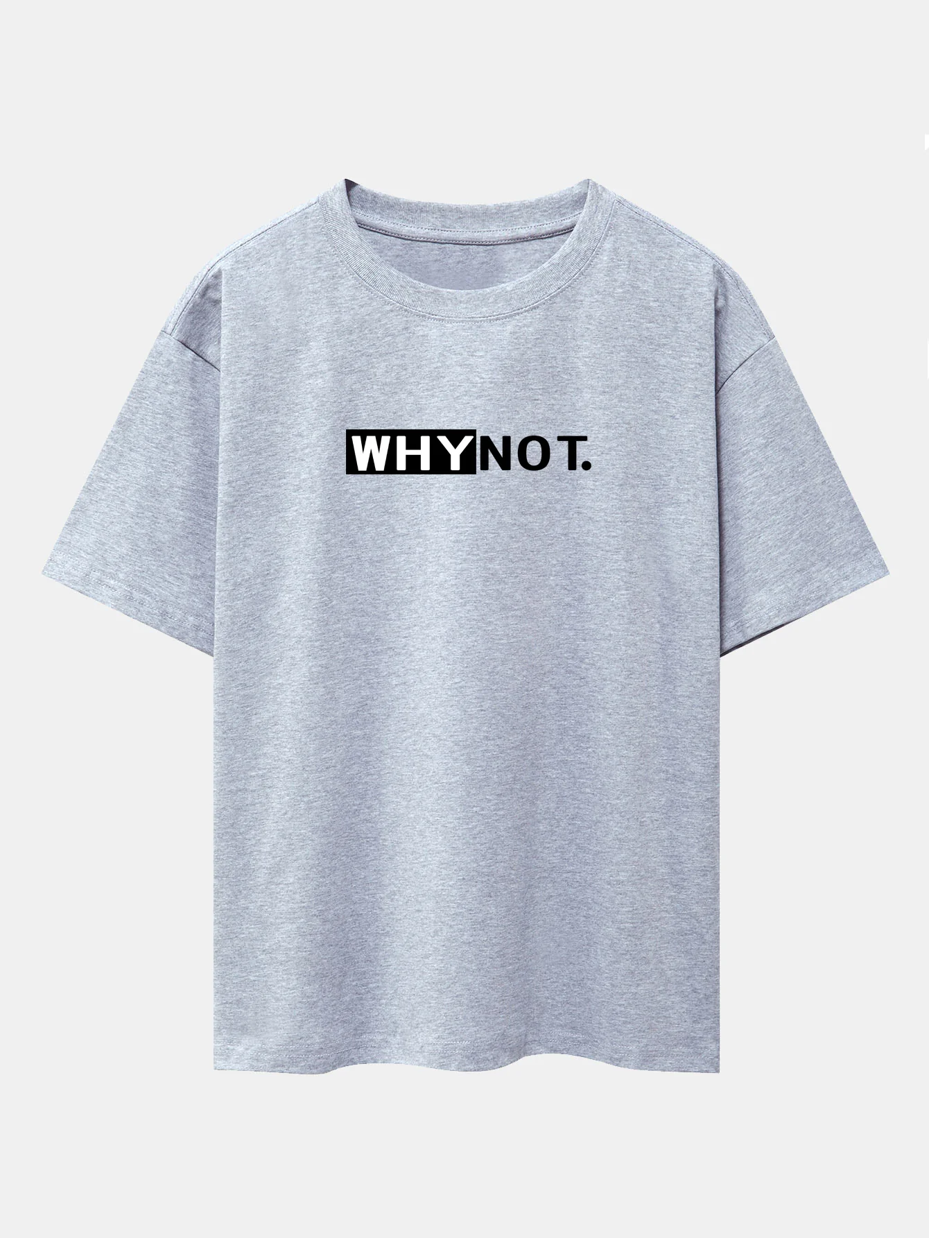Why Not Print Drop-Shoulder Oversize T-Shirt - Image 13