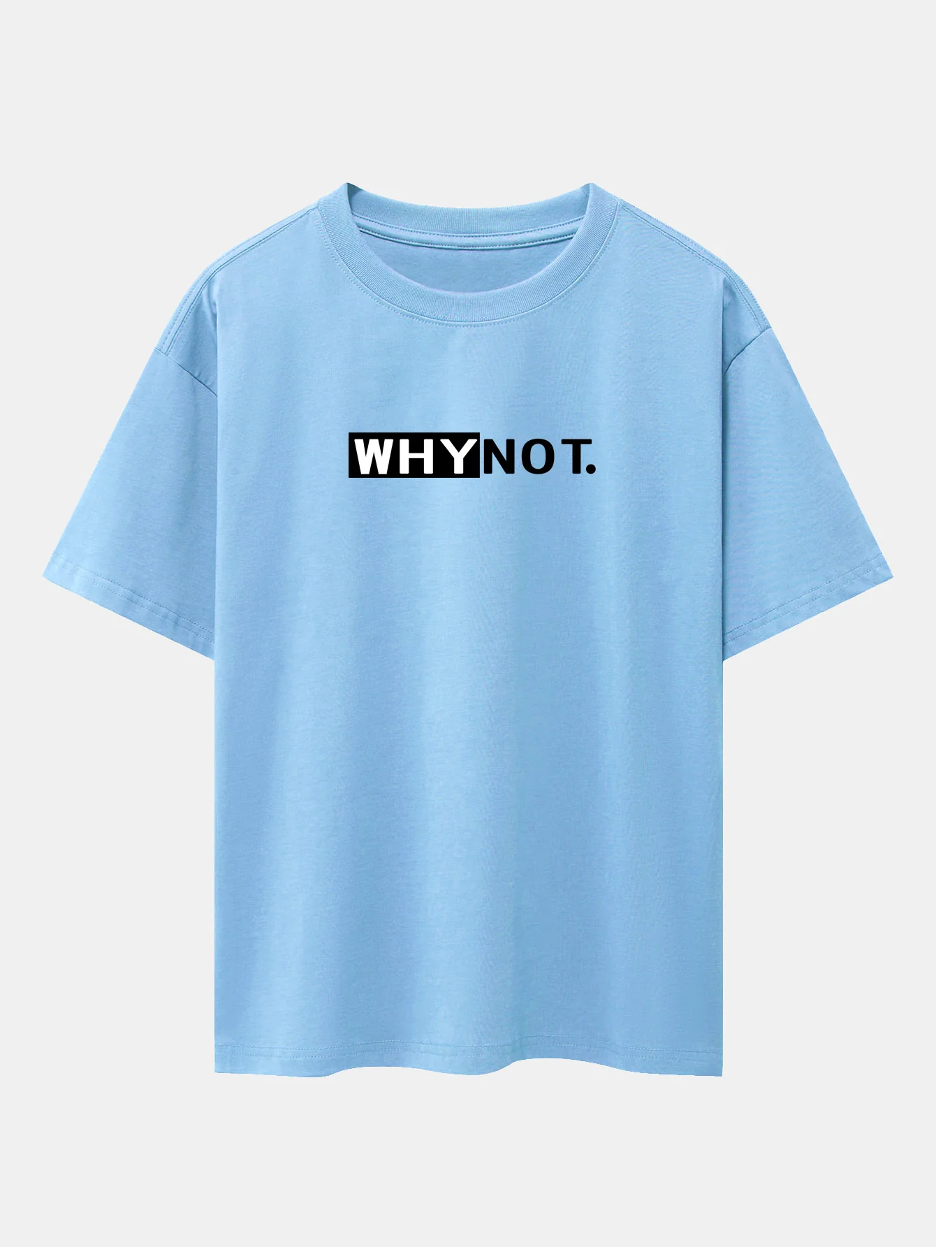 Why Not Print Drop-Shoulder Oversize T-Shirt - Image 14