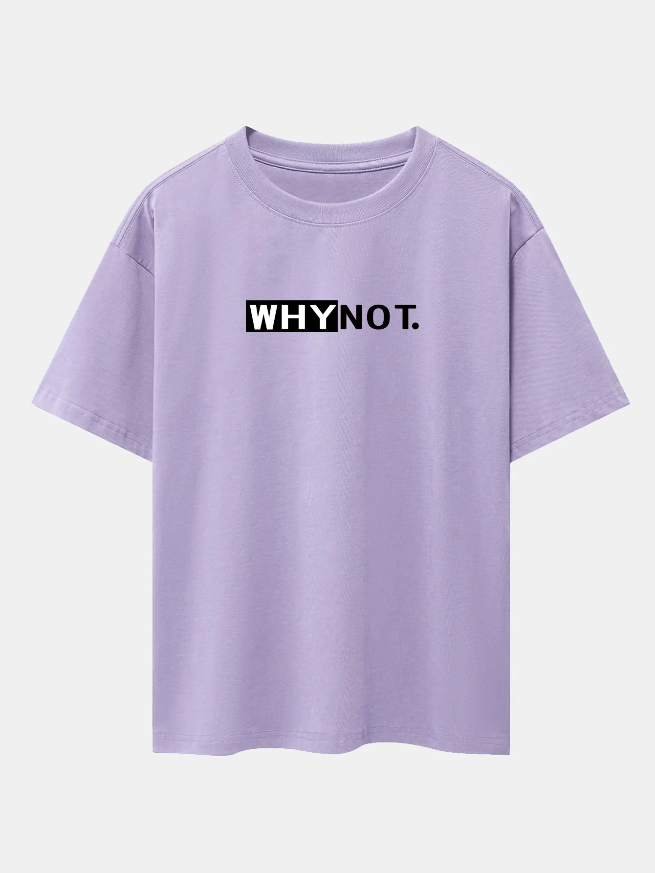 Why Not Print Drop-Shoulder Oversize T-Shirt - Image 15