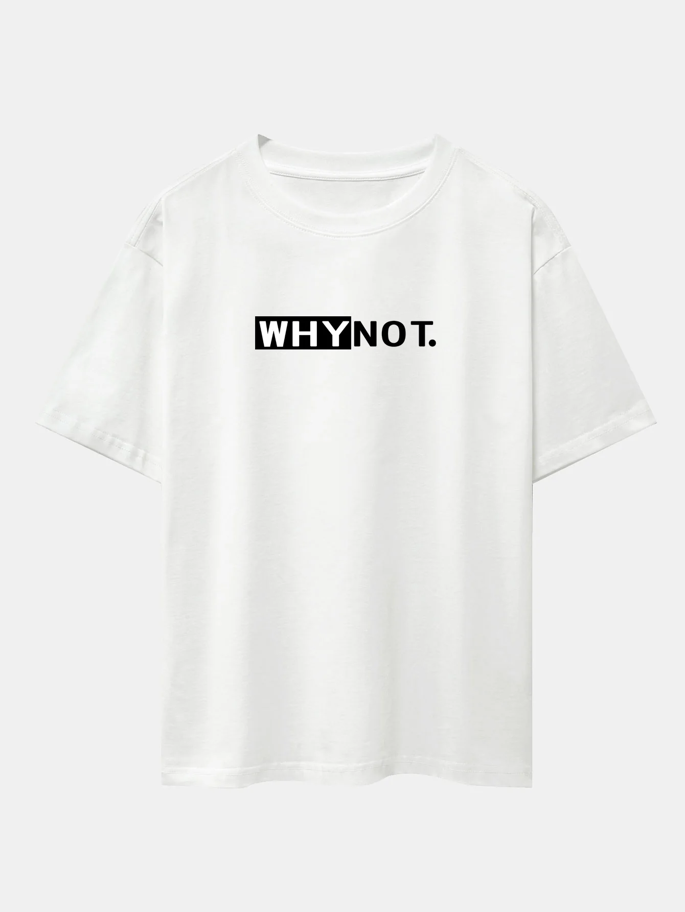 Why Not Print Drop-Shoulder Oversize T-Shirt - Image 2