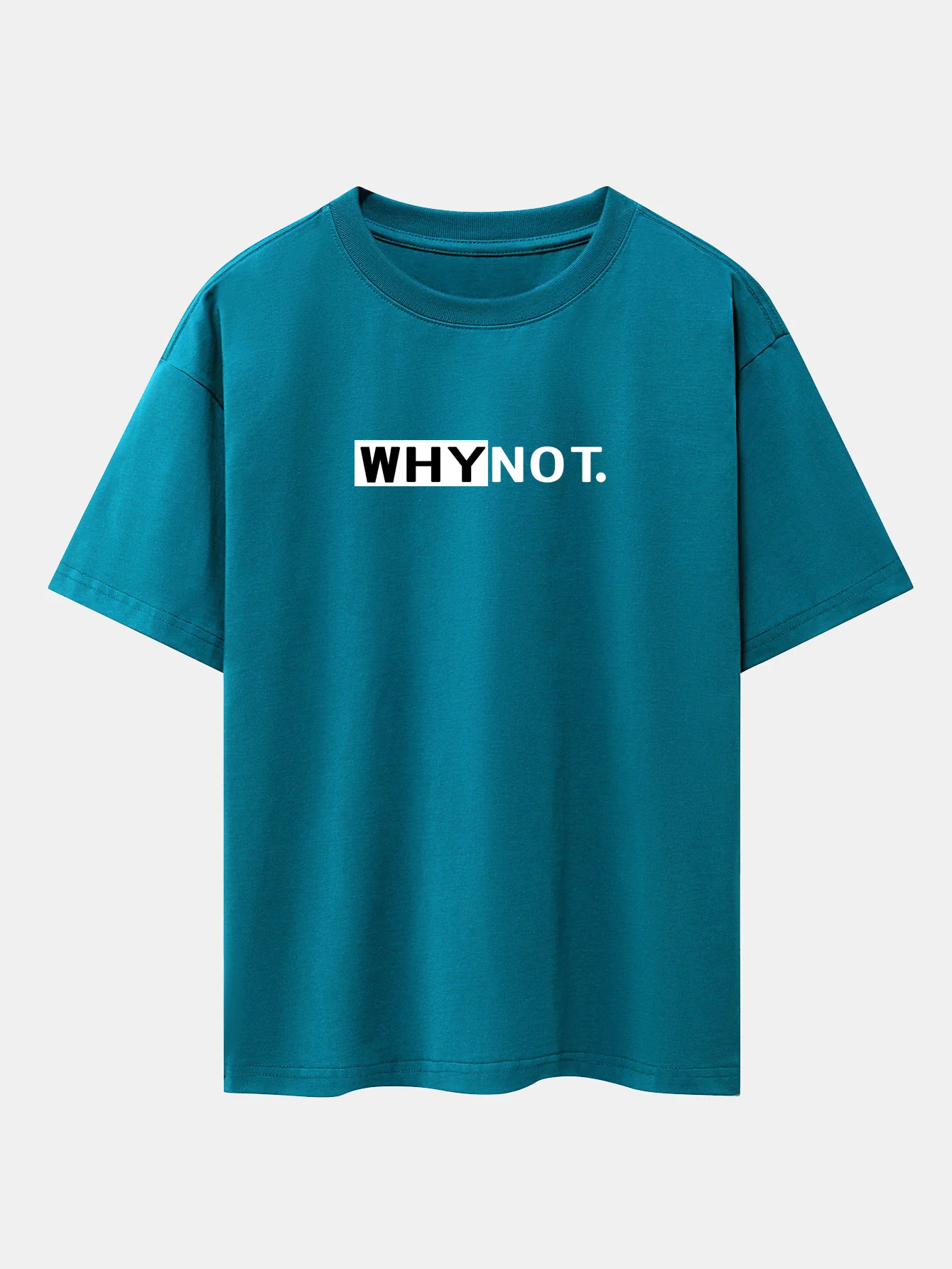 Why Not Print Drop-Shoulder Oversize T-Shirt - Image 3