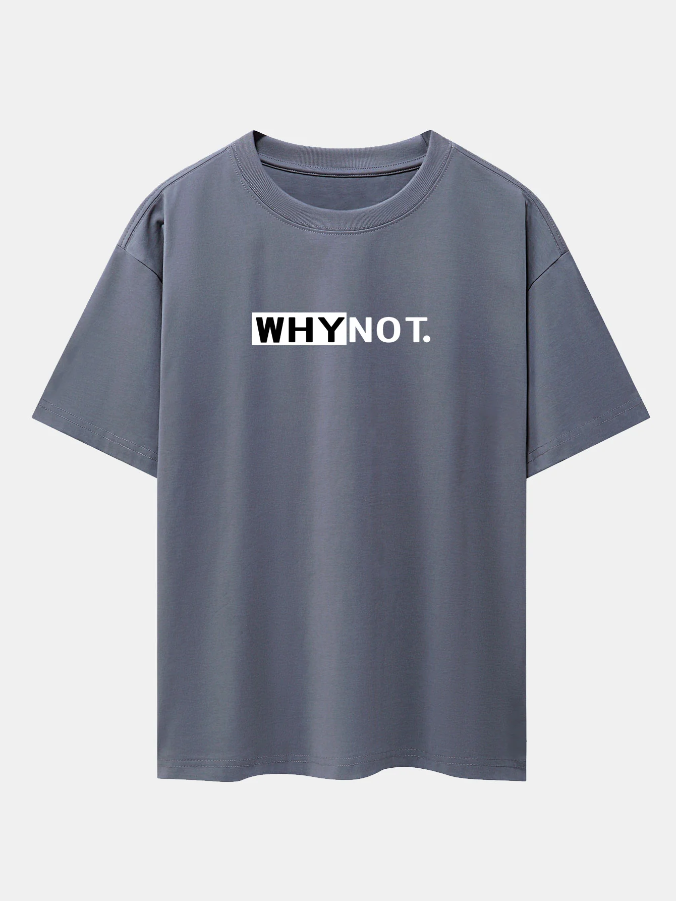 Why Not Print Drop-Shoulder Oversize T-Shirt - Image 5