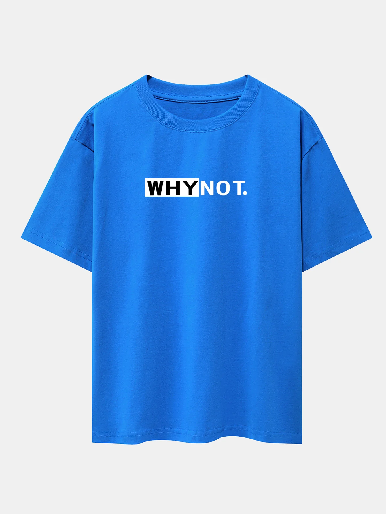 Why Not Print Drop-Shoulder Oversize T-Shirt - Image 6