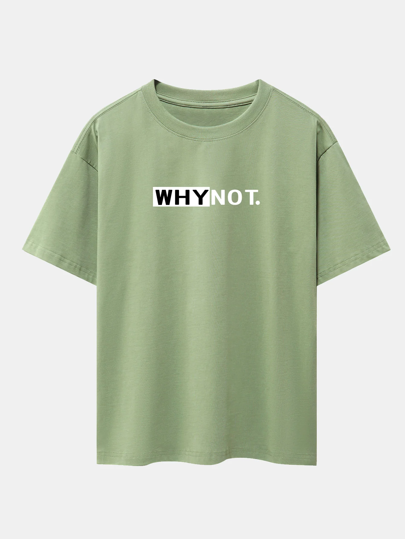 Why Not Print Drop-Shoulder Oversize T-Shirt - Image 7