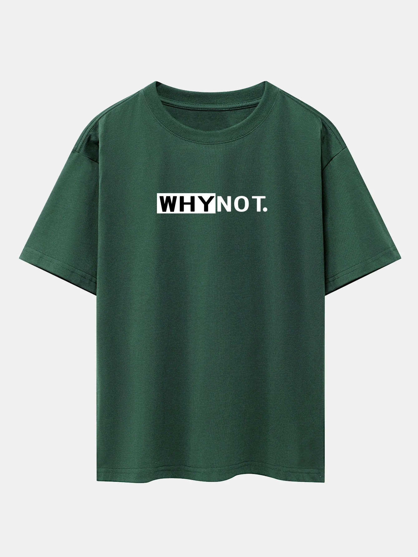 Why Not Print Drop-Shoulder Oversize T-Shirt - Image 8