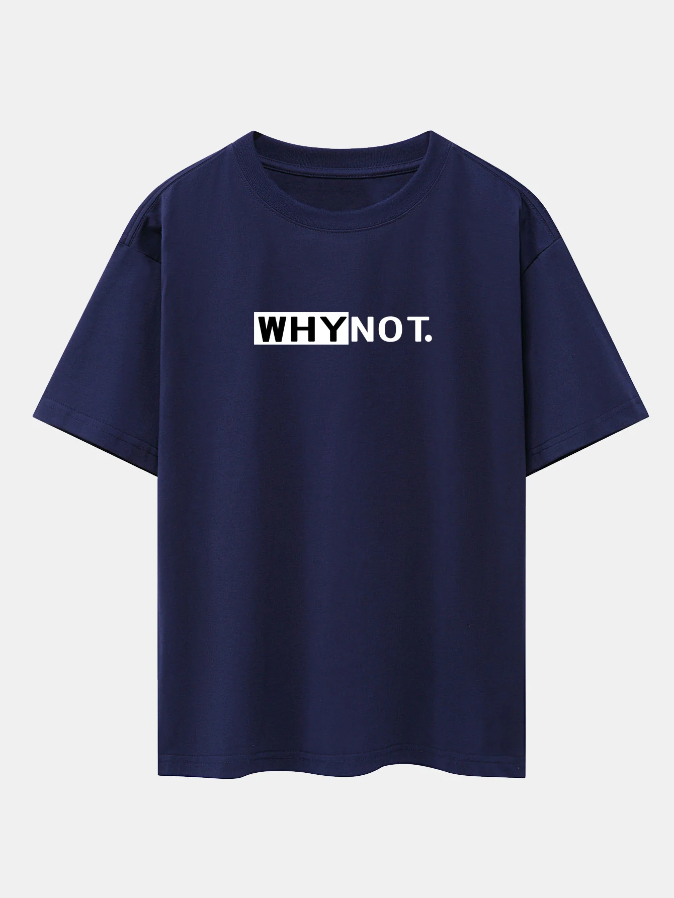 Why Not Print Drop-Shoulder Oversize T-Shirt - Image 9