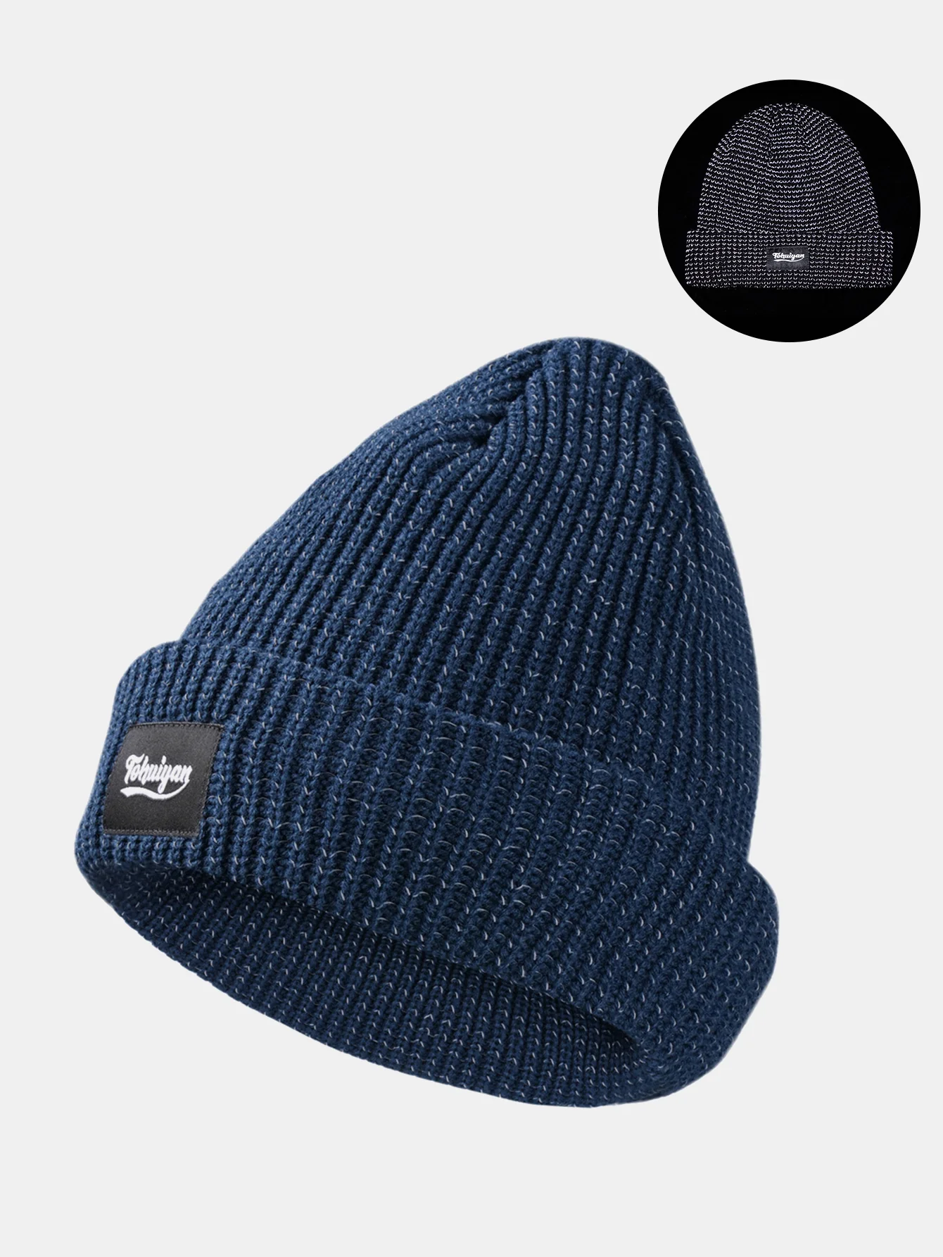 Winter Flash Reflection Beanie Hat - Image 4