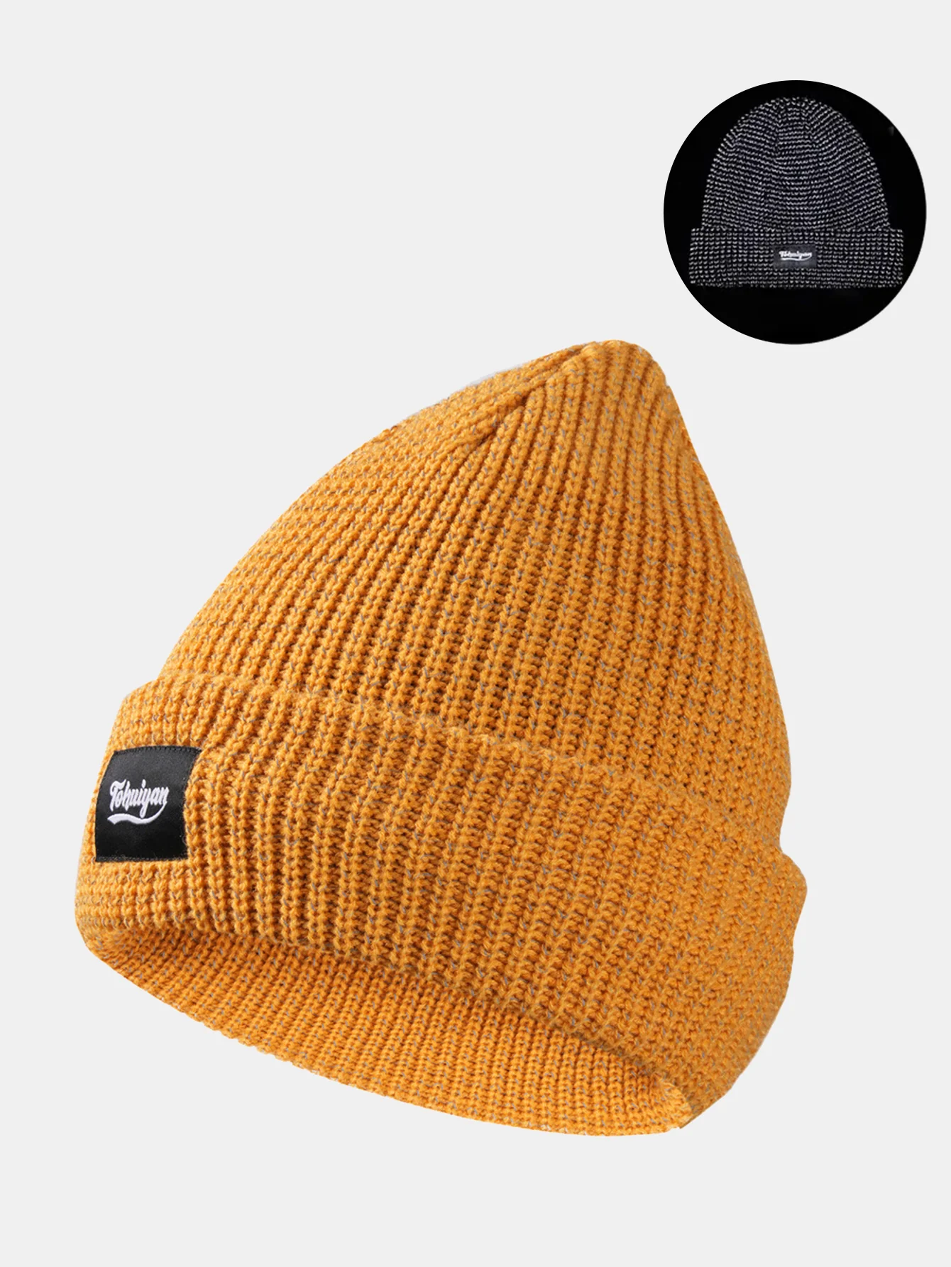 Winter Flash Reflection Beanie Hat - Image 6
