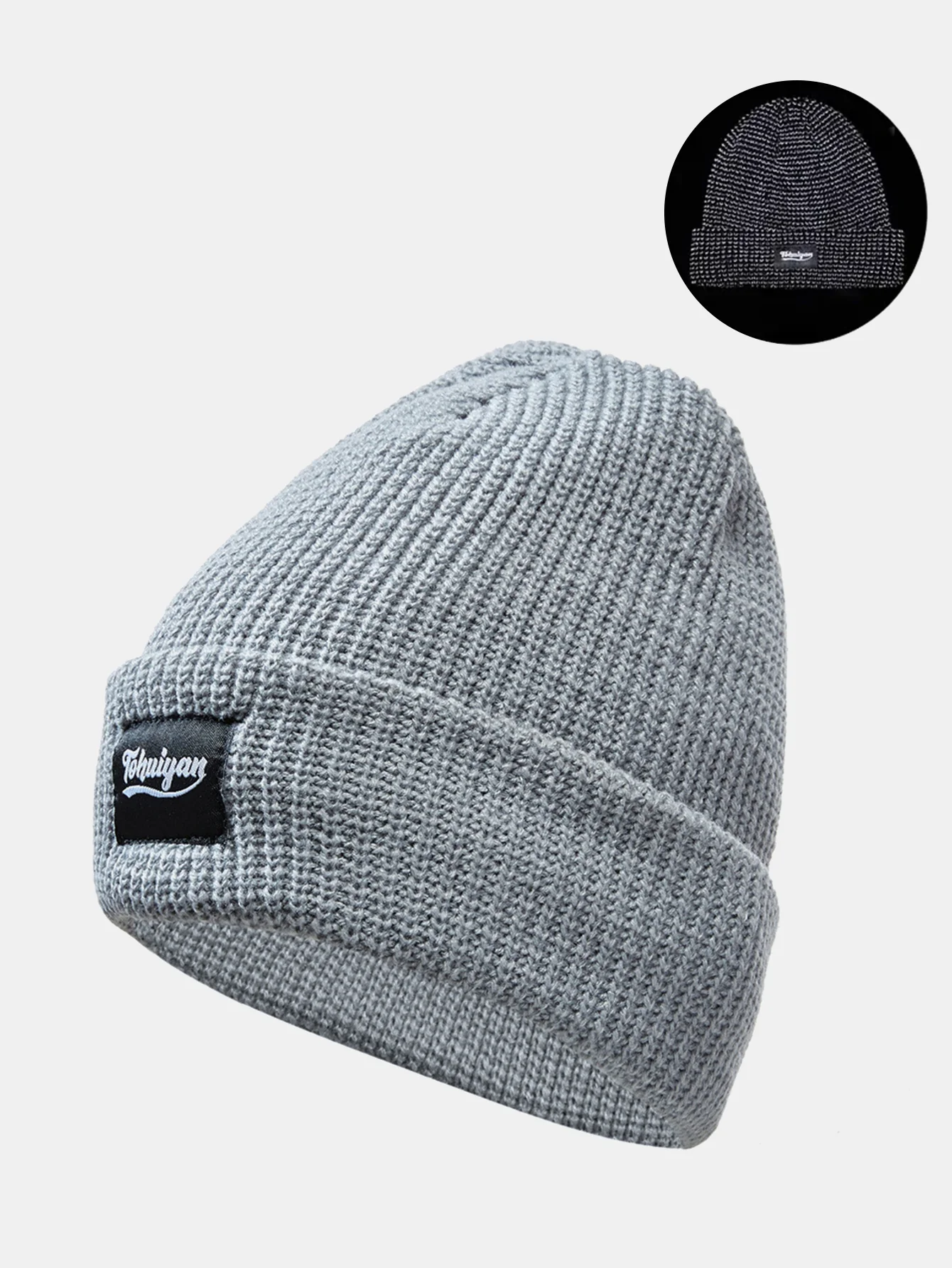 Winter Flash Reflection Beanie Hat - Image 7