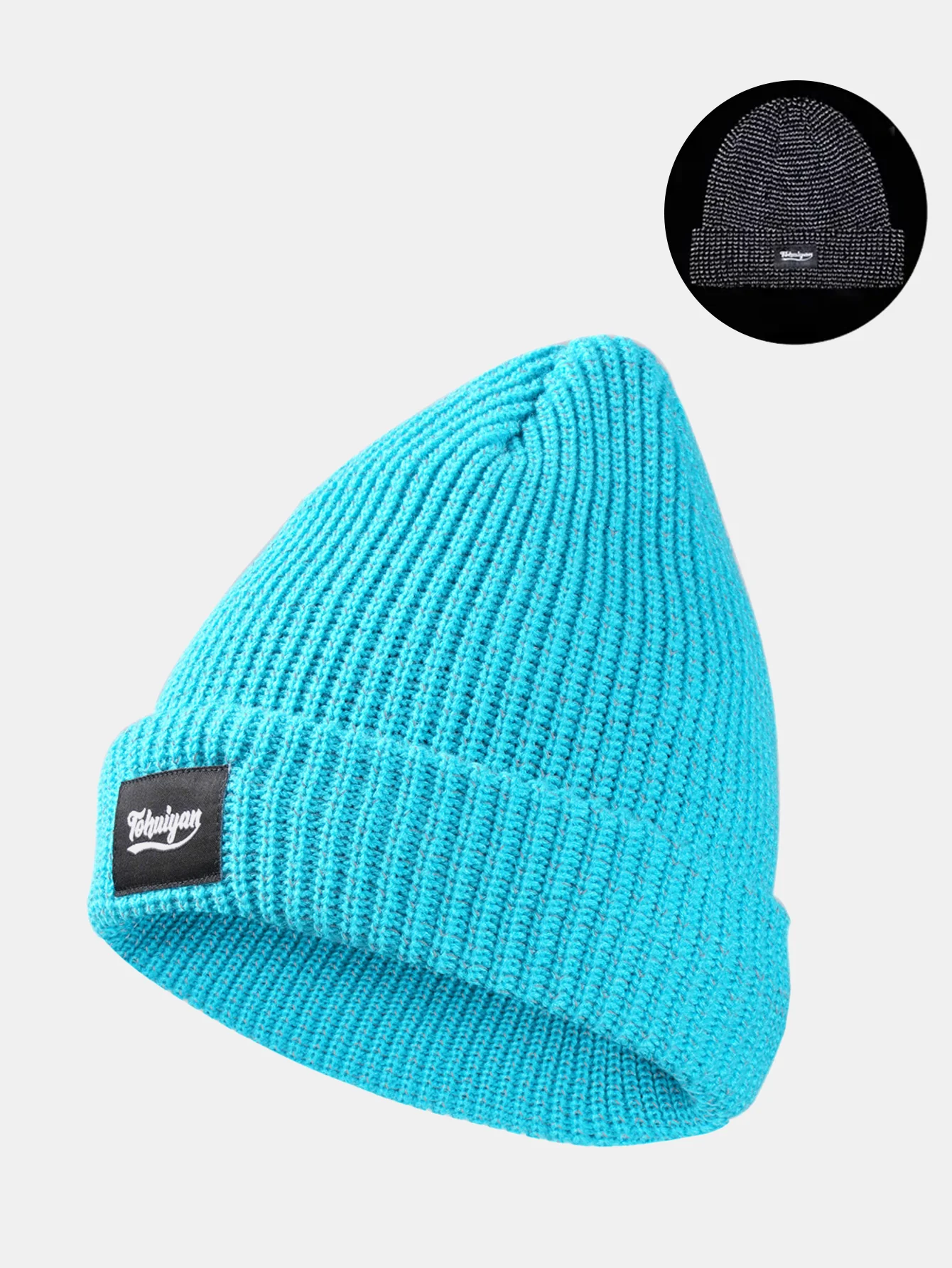 Winter Flash Reflection Beanie Hat - Image 8