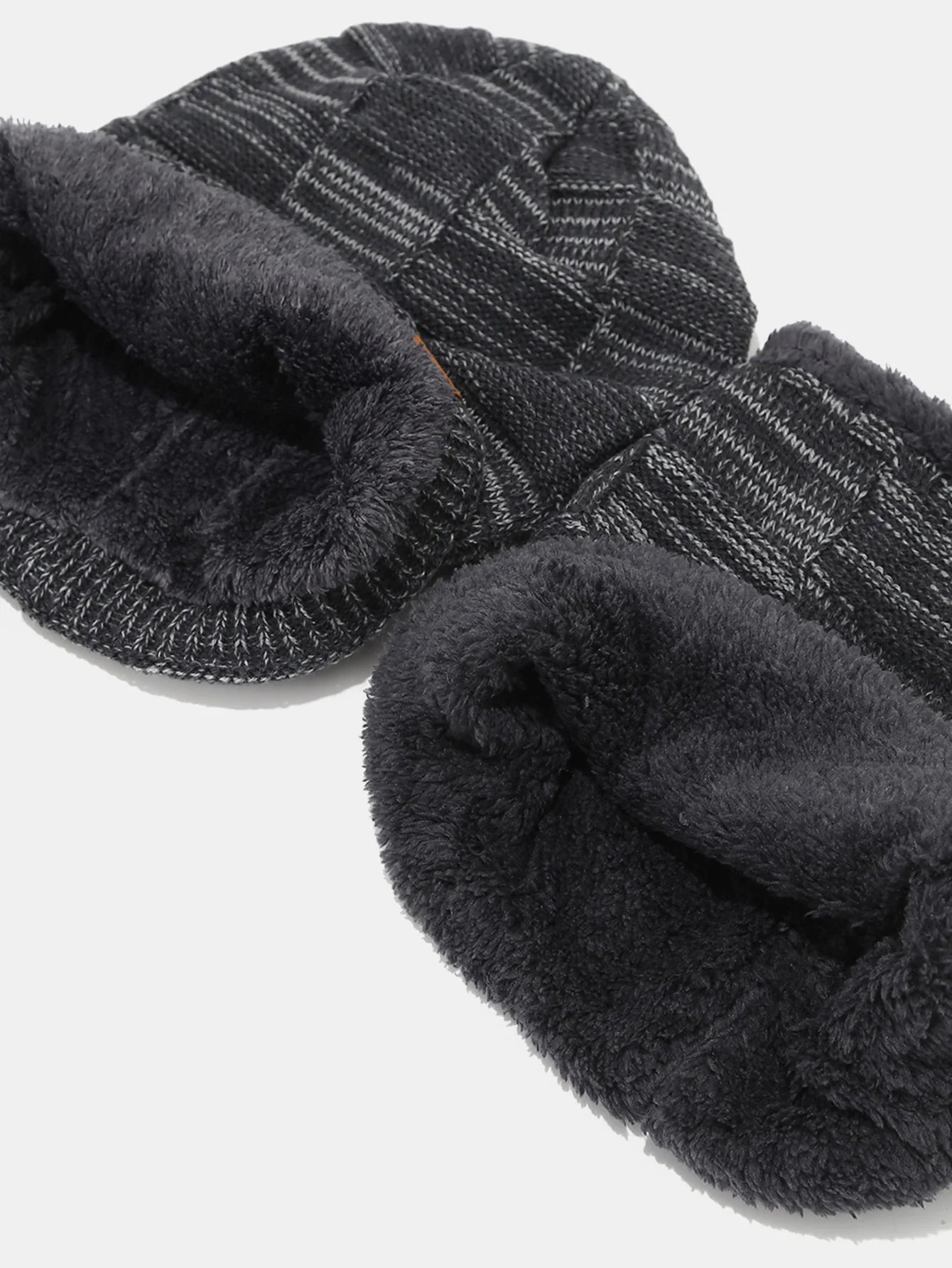 Winter Fleece Lined Beanie Hat Scarf Set - Image 6