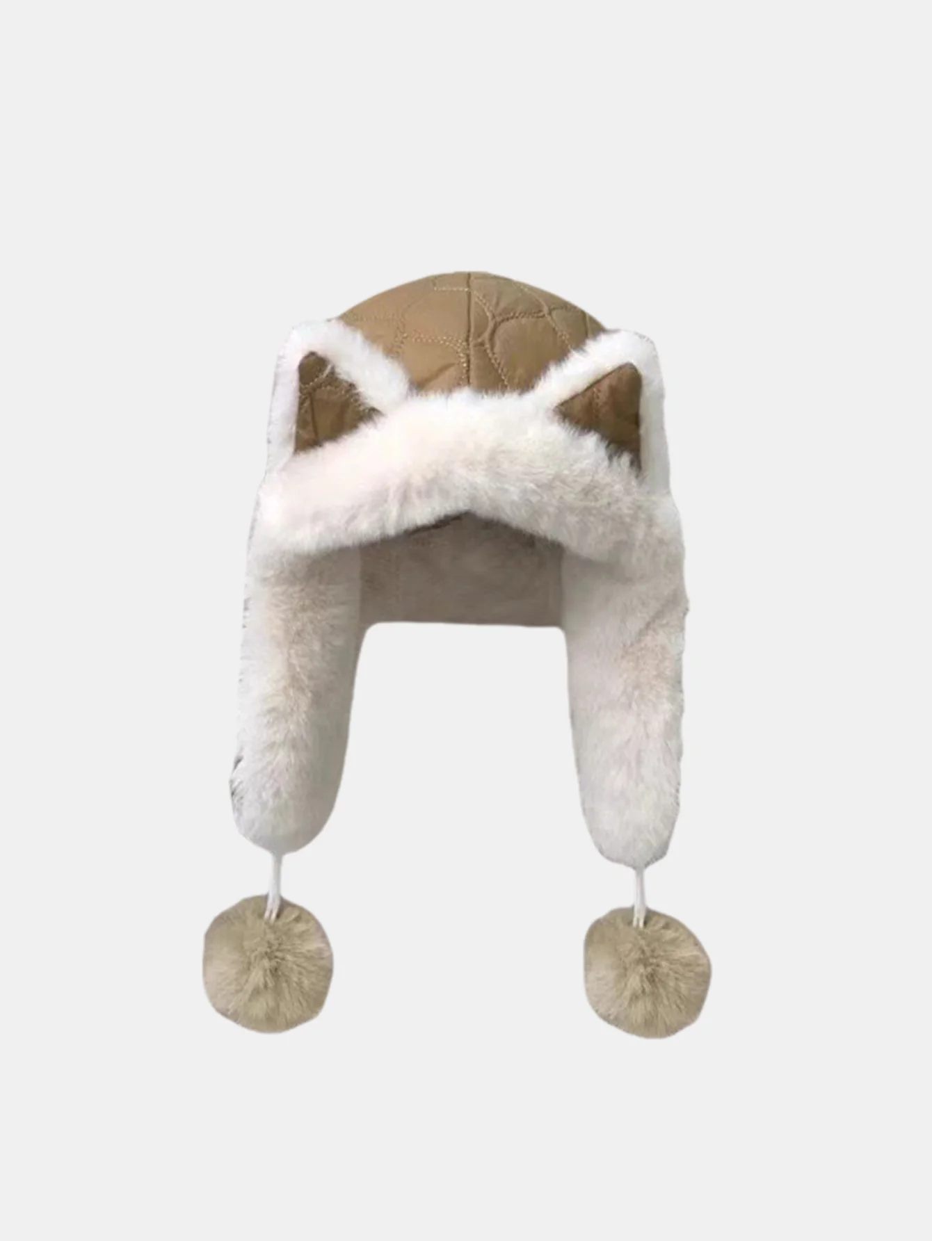 Winter Lightweight Warm Plush Beanie Hat With Fox Ears Flaps - Image 2