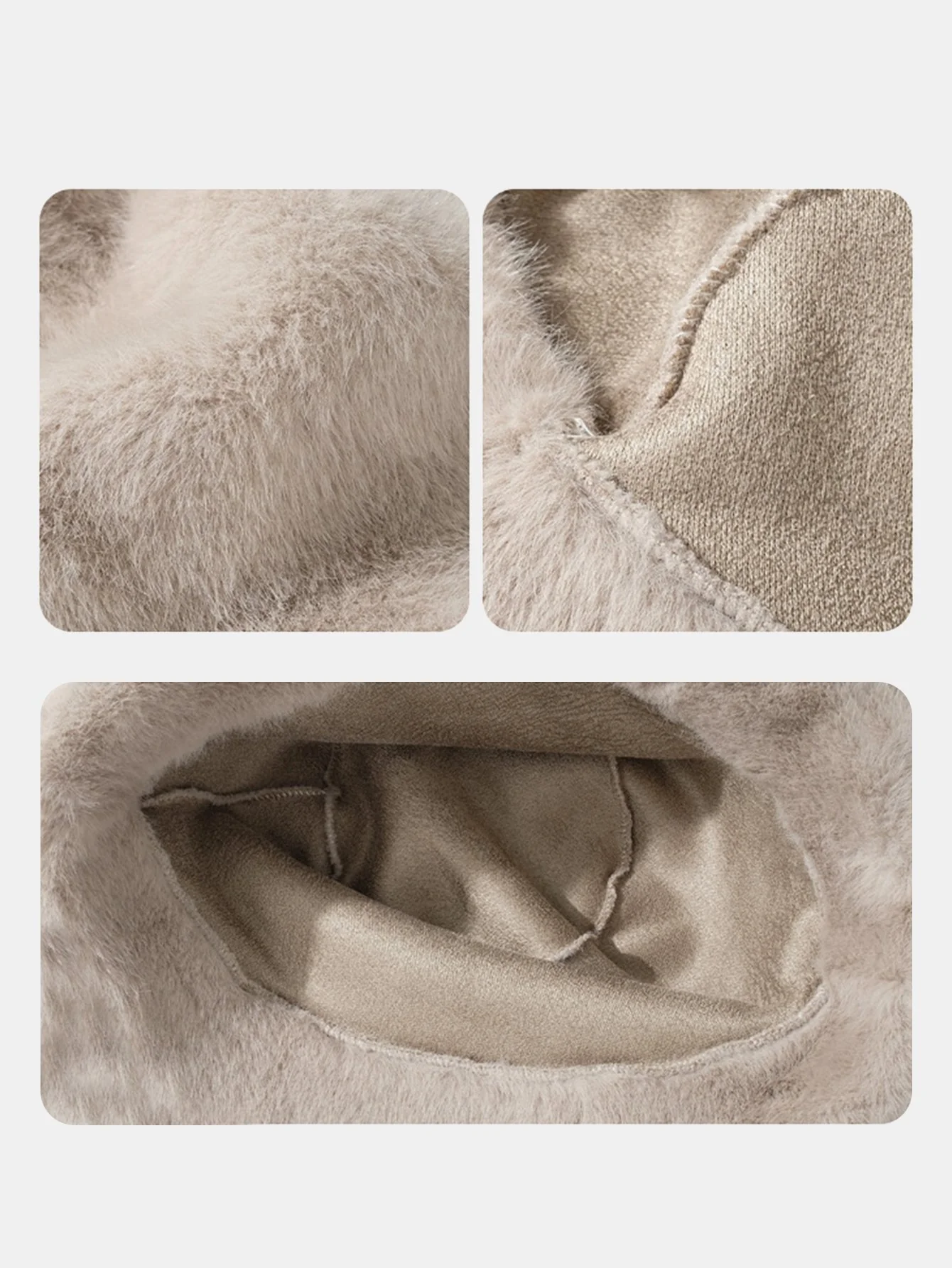 Winter Plüsch Warm Kunstfell Bucket Hat - Image 15