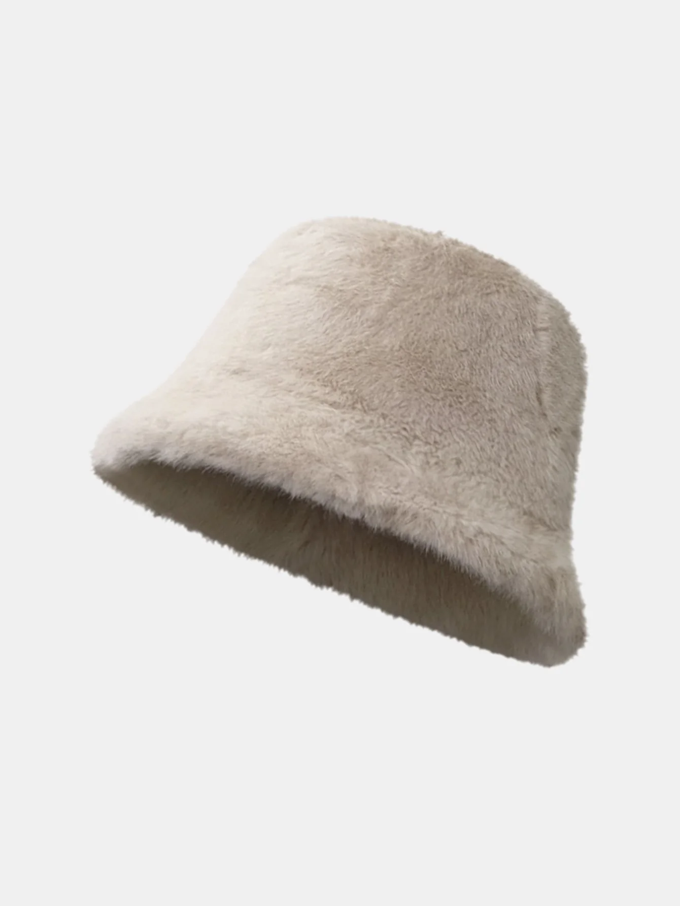 Winter Plüsch Warm Kunstfell Bucket Hat - Image 5
