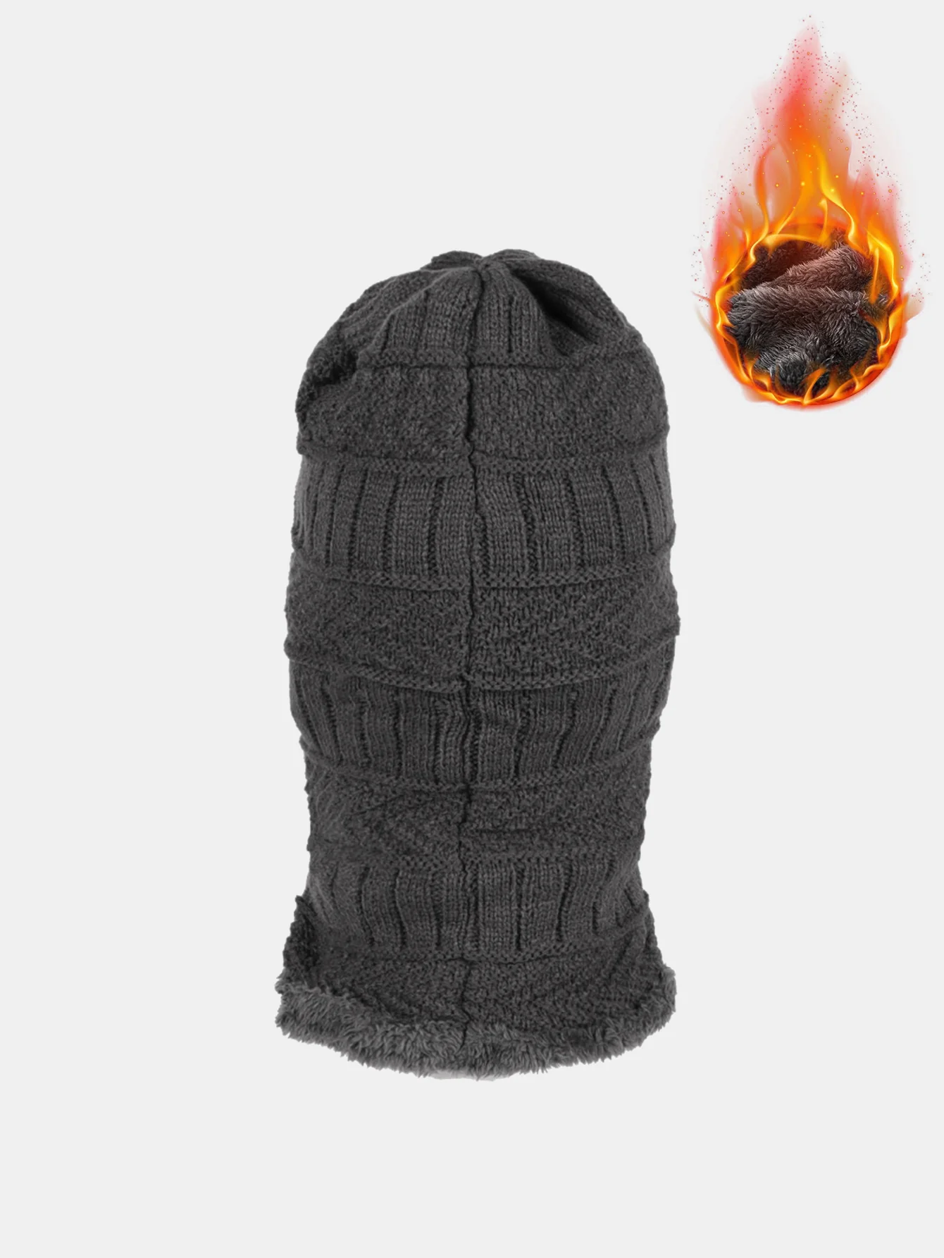 Winter Warm Knitted Pullover Hood With Ear And Neck Protection - Image 5