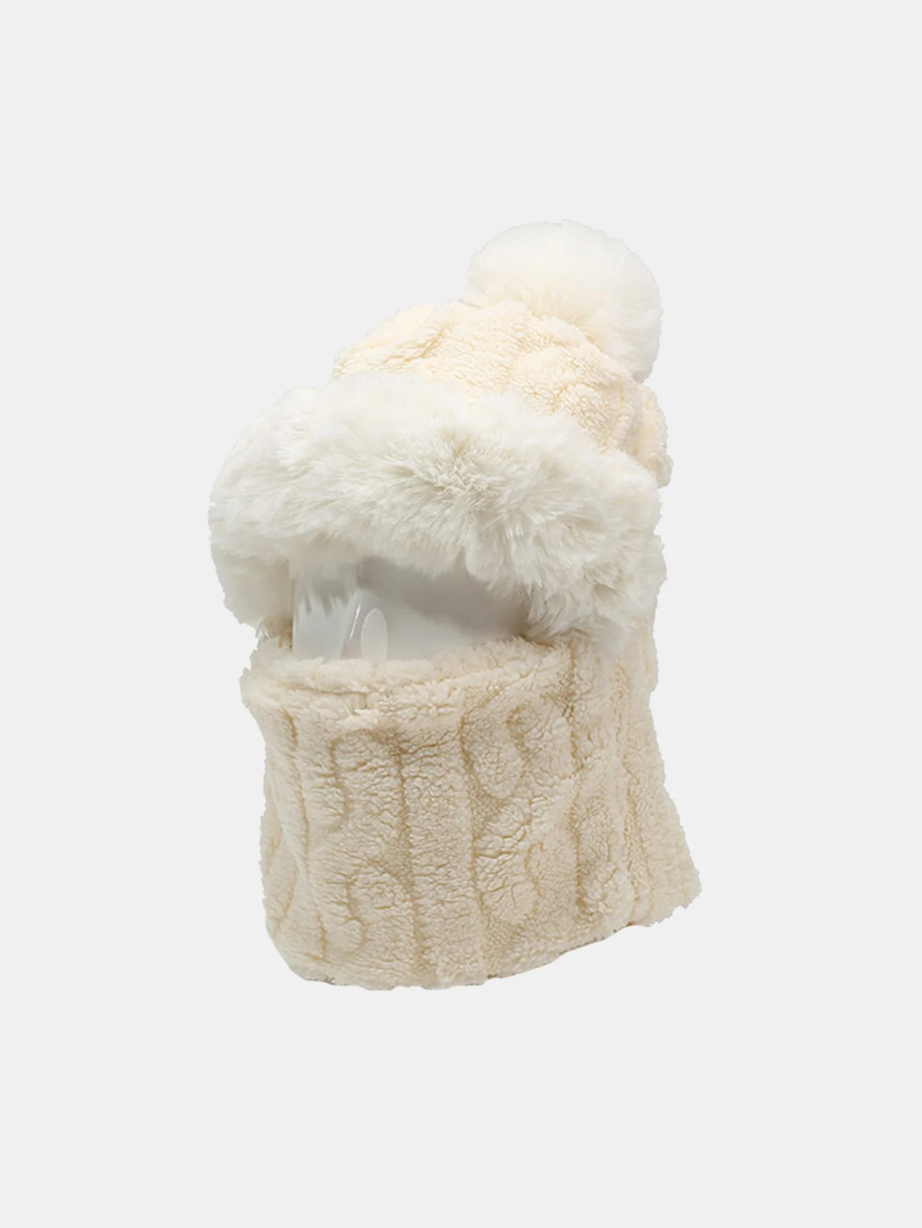 Winter Warm Thickened Full Coverage Fleece-Lined Balaclava Hat With Ear Flap Face Mask - Image 5