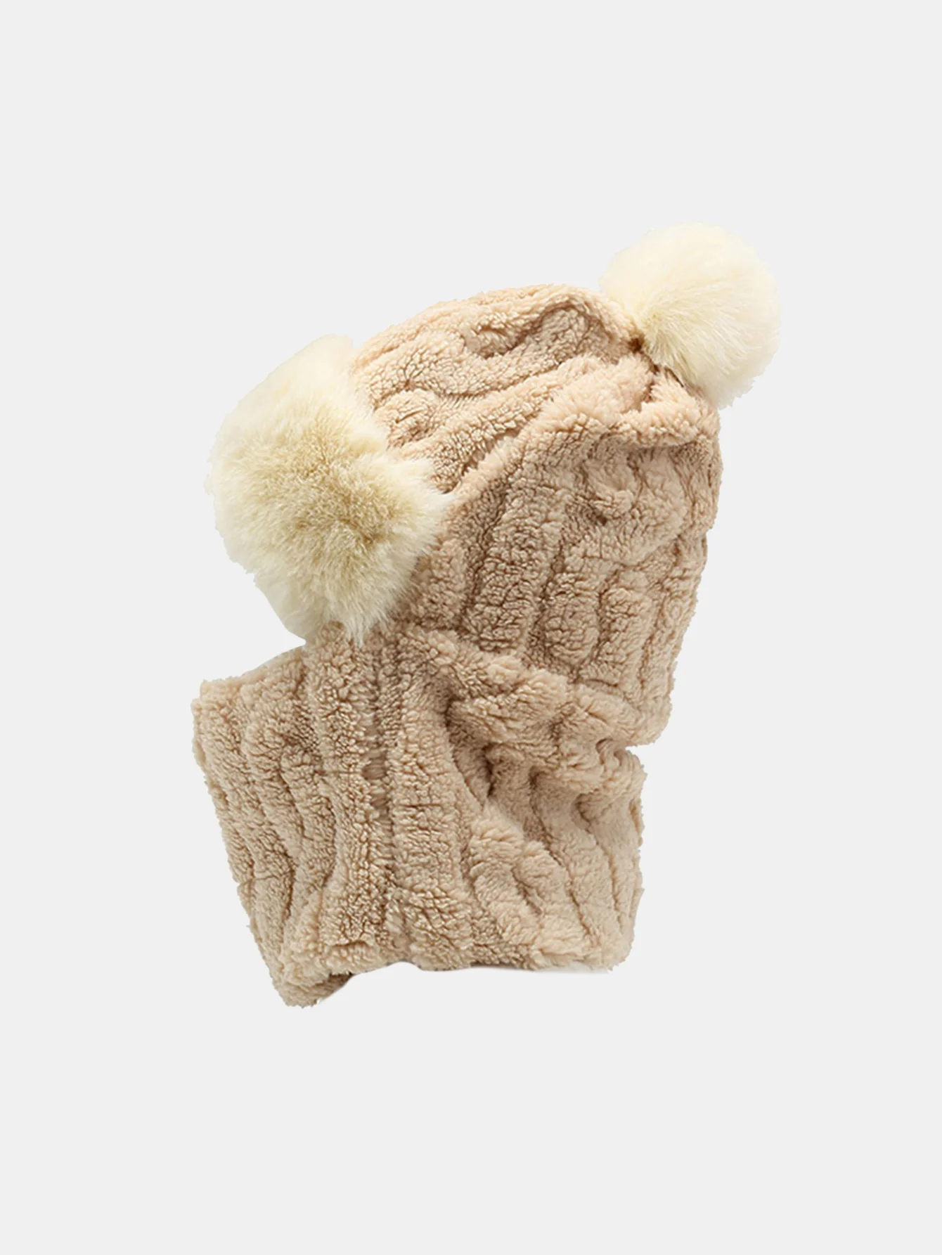 Winter Warm Thickened Full Coverage Fleece-Lined Balaclava Hat With Ear Flap Face Mask - Image 7