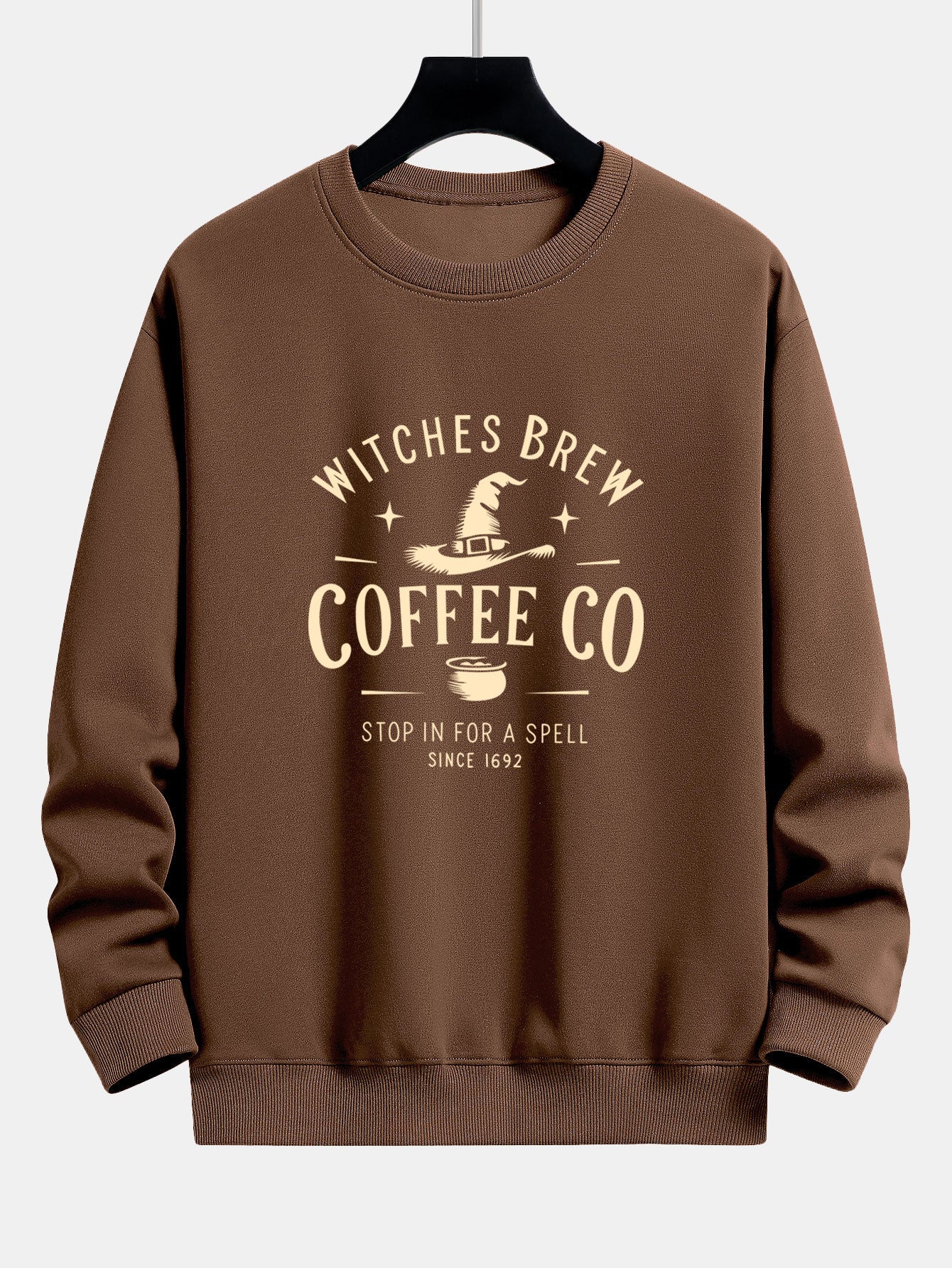 Hexenbrau Kaffee Halloween Druck Locker sitzender Pullover - Image 8