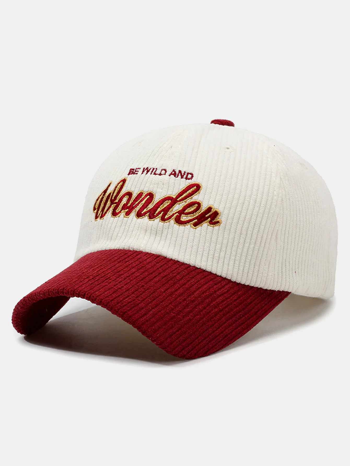 Wunder Stickerei Corduroy Baseballkappe - Image 3