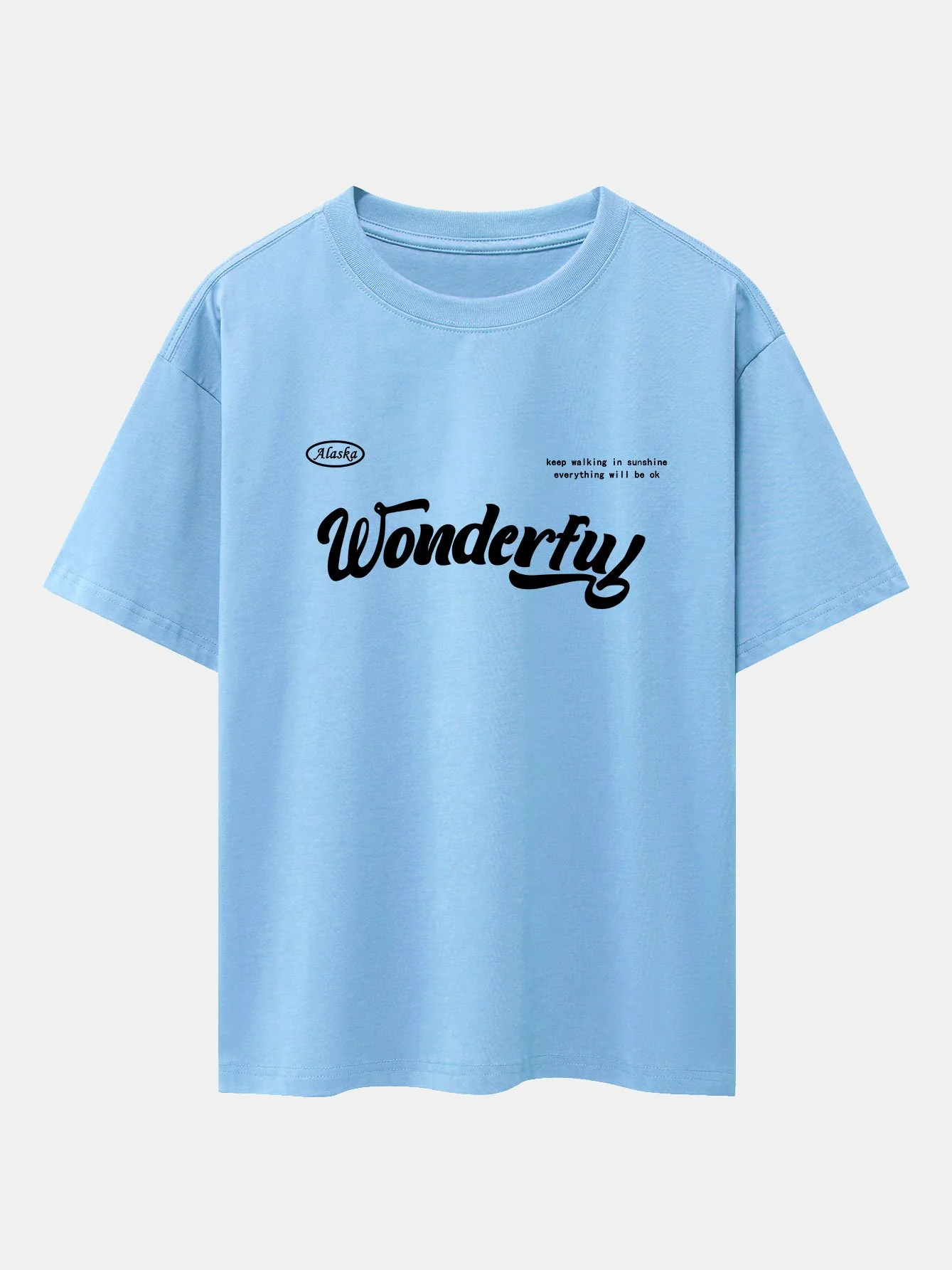 Wunderbares Slogan Druck Drop Shoulder Oversize T-Shirt - Image 7
