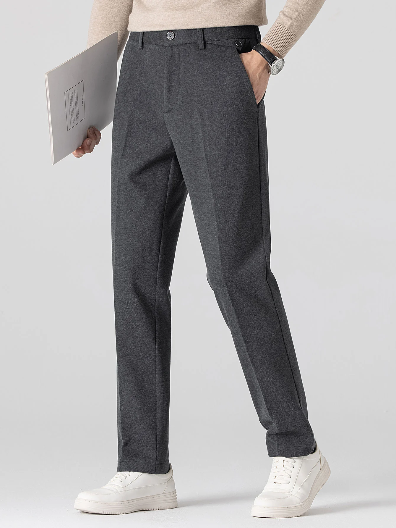 Wollene Hose mit geradem Bein - Image 7