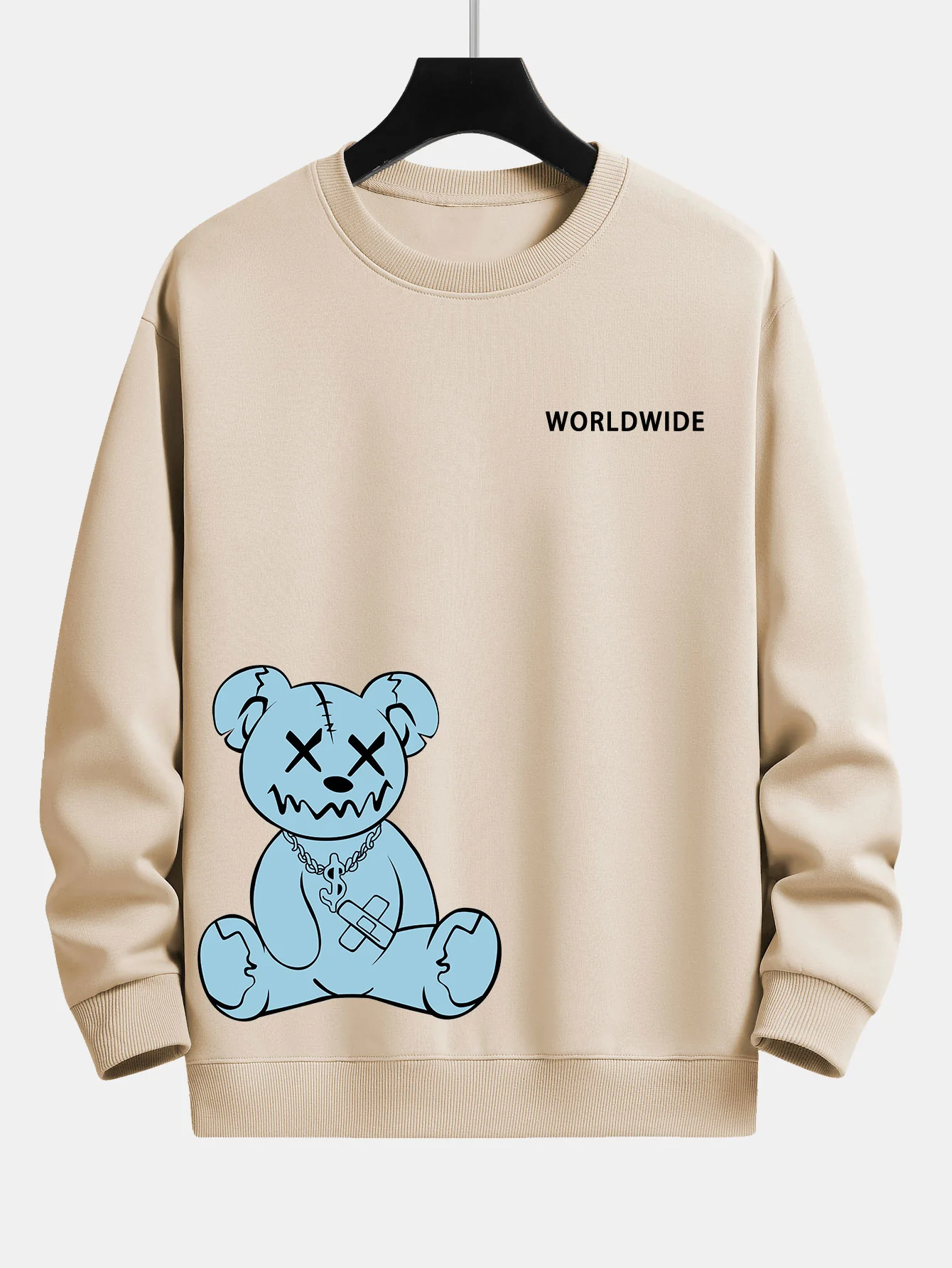 Weltweite Bärenprint Relaxed Fit Sweatshirt - Image 3