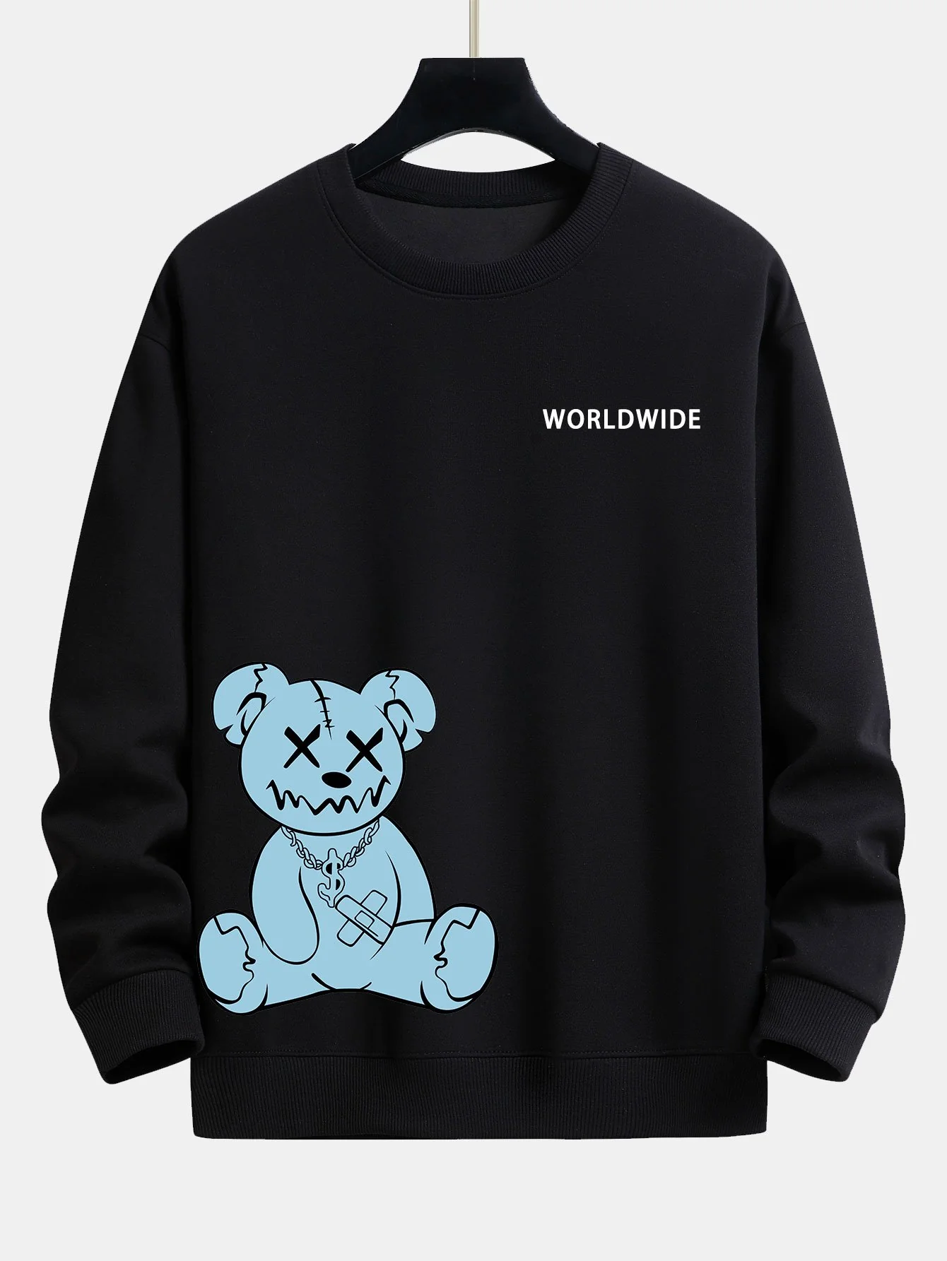Weltweite Bärenprint Relaxed Fit Sweatshirt - Image 4