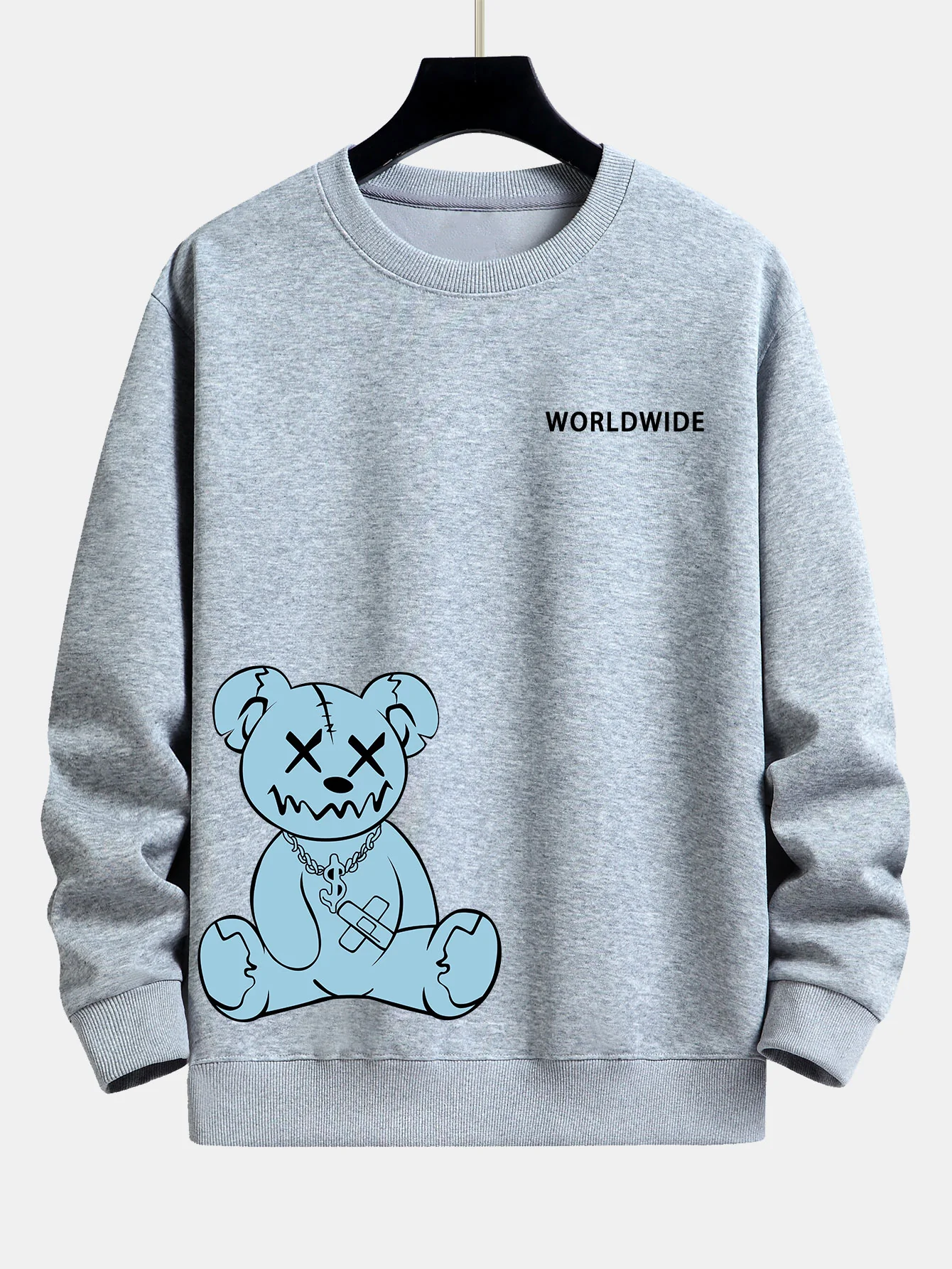 Weltweite Bärenprint Relaxed Fit Sweatshirt - Image 5