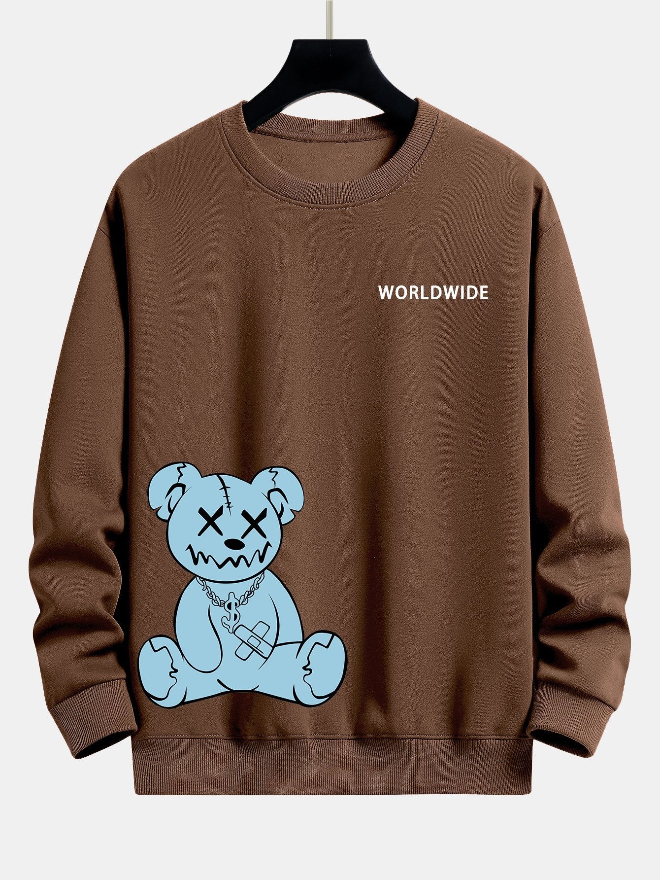Weltweite Bärenprint Relaxed Fit Sweatshirt - Image 7