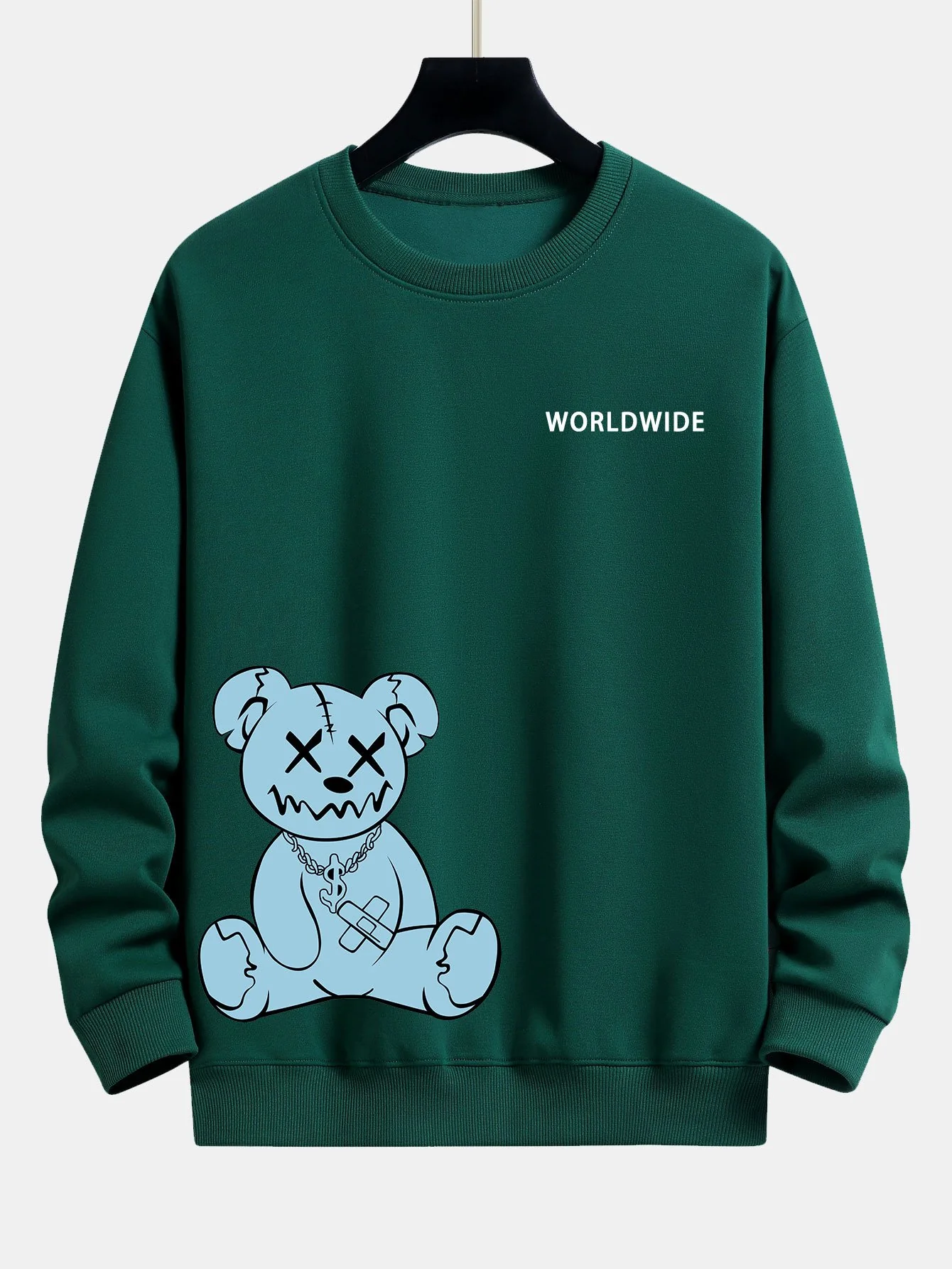 Weltweite Bärenprint Relaxed Fit Sweatshirt - Image 8