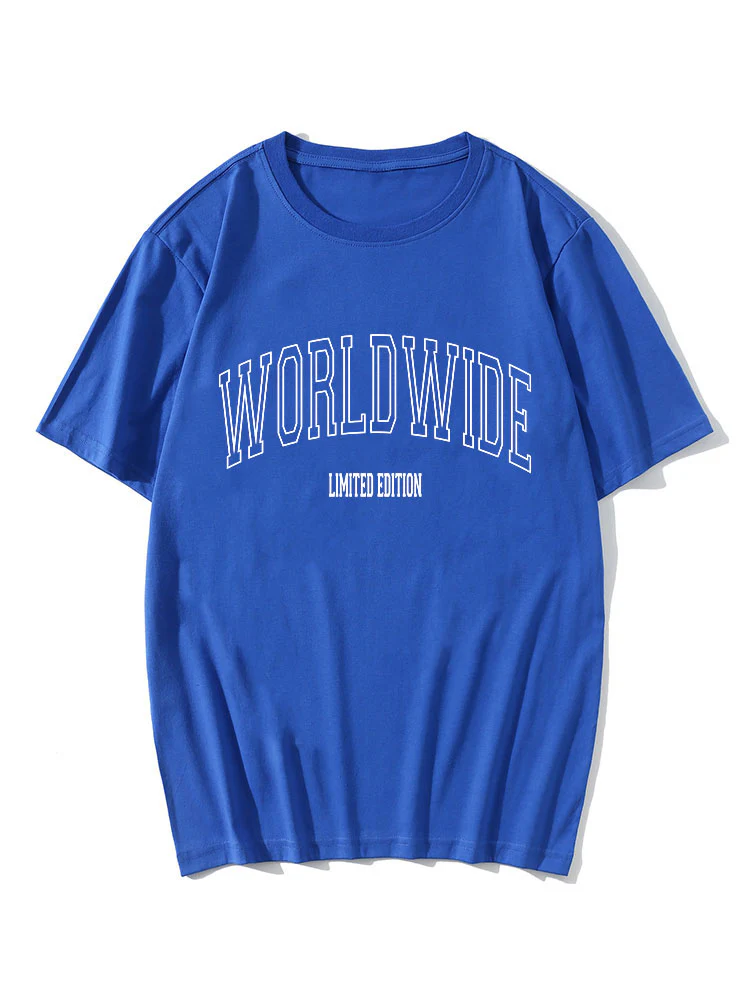 Weltweite Buchstaben Druck T-Shirt - Image 4