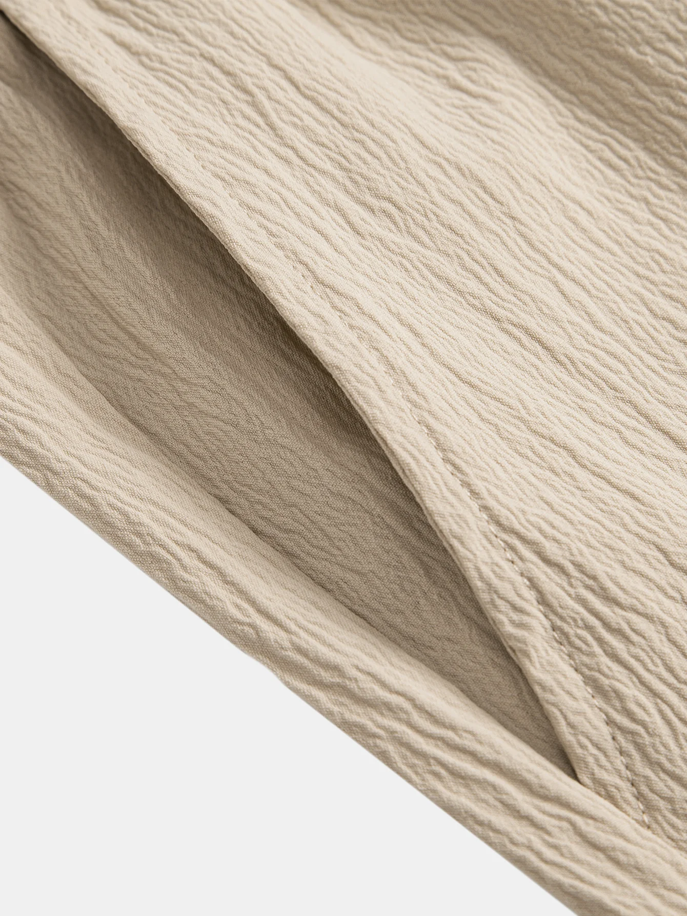 Faltige Textur<tc>rot</tc> Shorts mit Kordelzug - Image 8