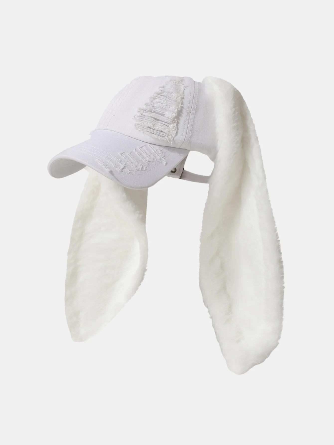 Y2K Streetwear Bunny Rabbit Ears Distressed Baseball Cap - Image 9