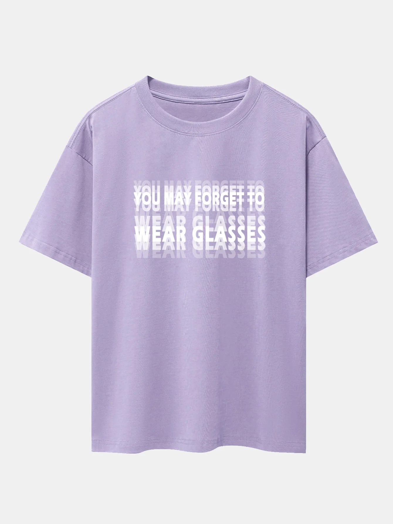 Du könntest vergessen, eine Brille zu tragen Slogan Druck Drop-Shoulder Oversize T-Shirt - Image 14