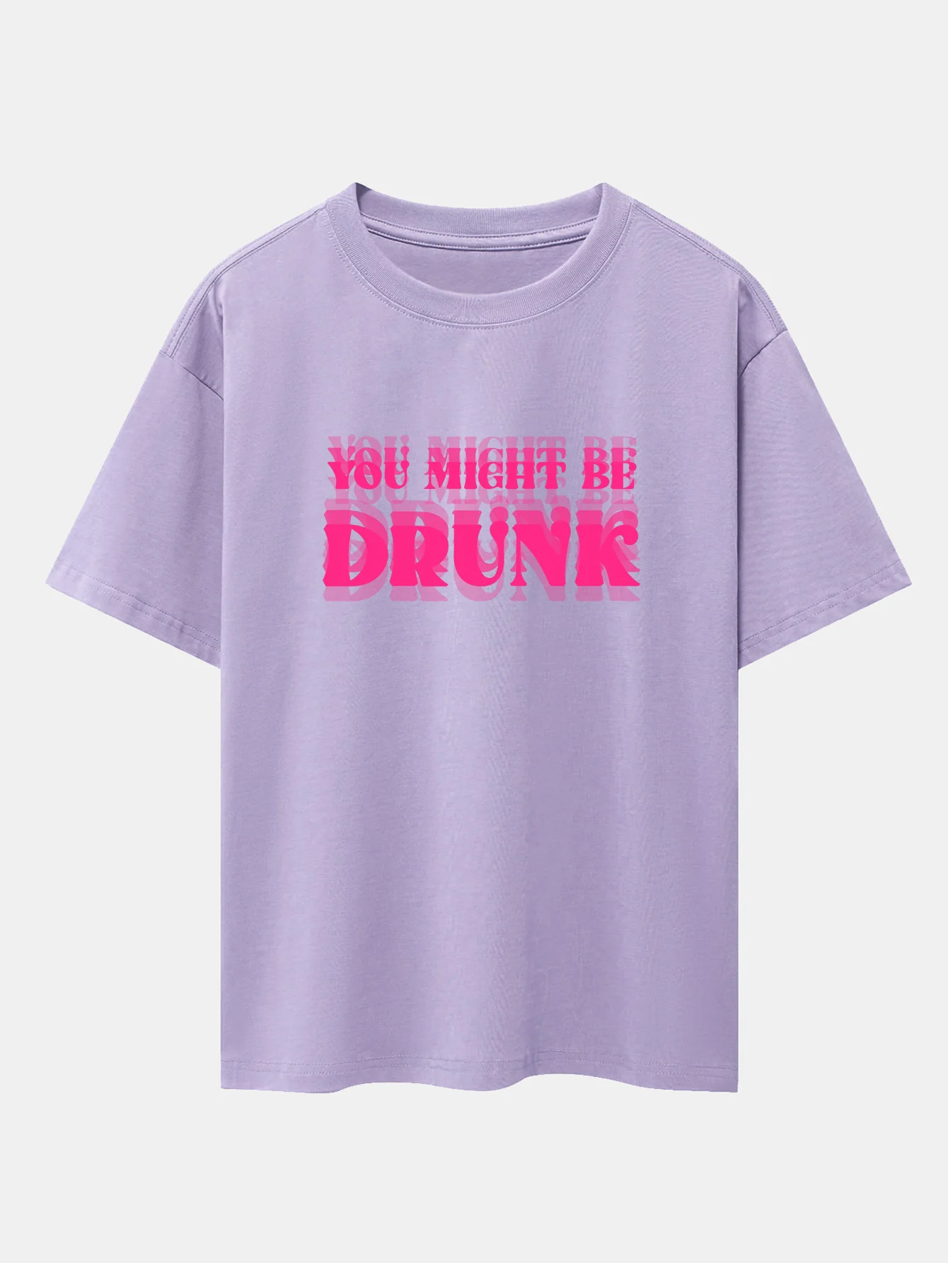 You Might Be Drunk Print Drop-Shoulder Oversize T-Shirt - Image 6
