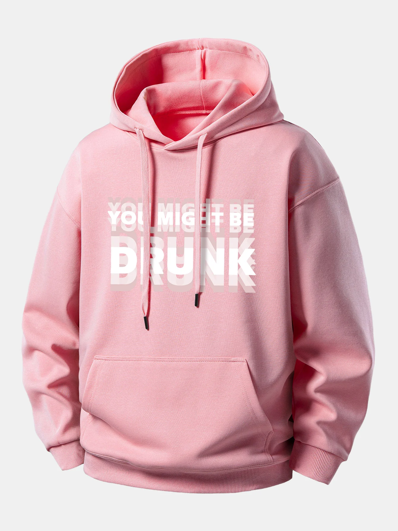 You Might Be Drunk Print Relax Fit Hoodie - Image 9