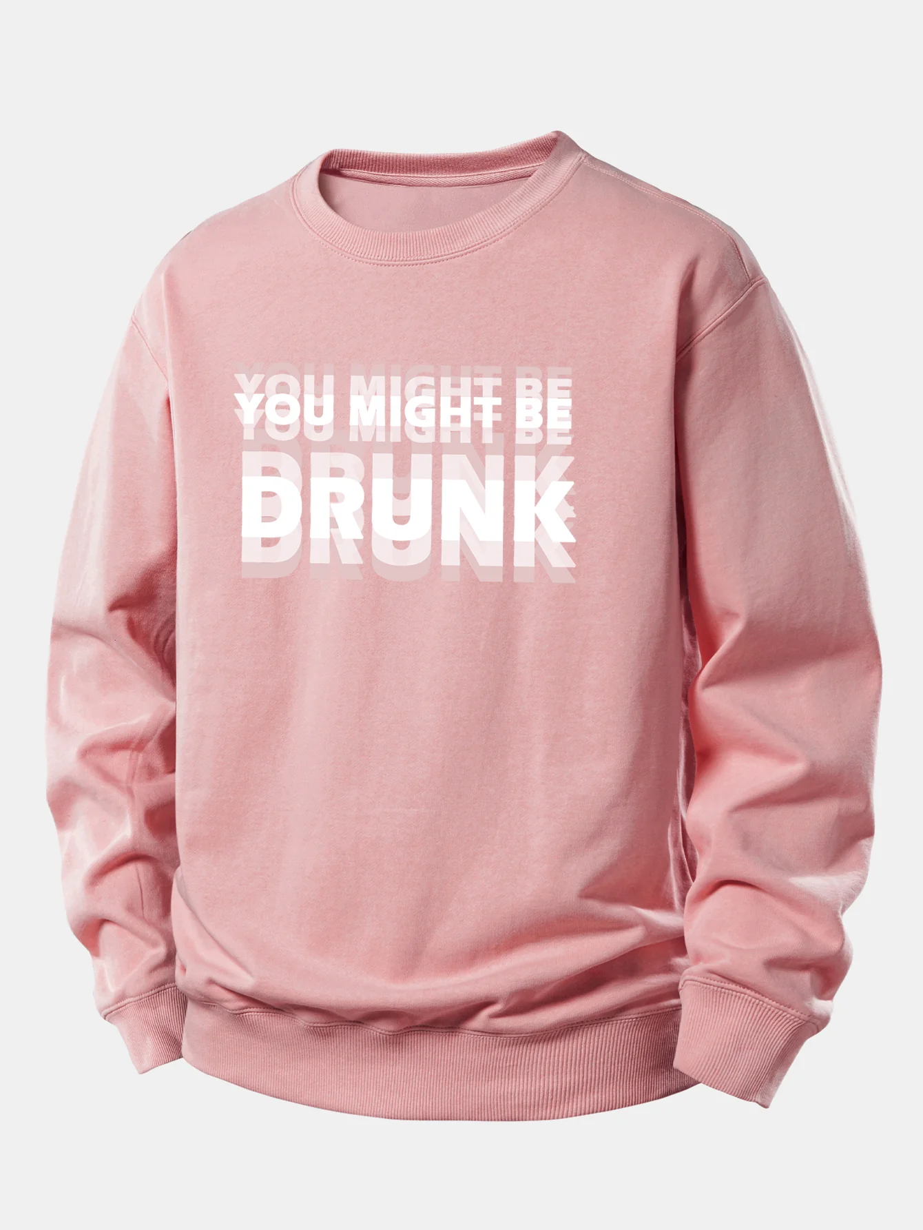 Du Könntest Betrunken Sein Druck Locker Sitzendes Sweatshirt - Image 8