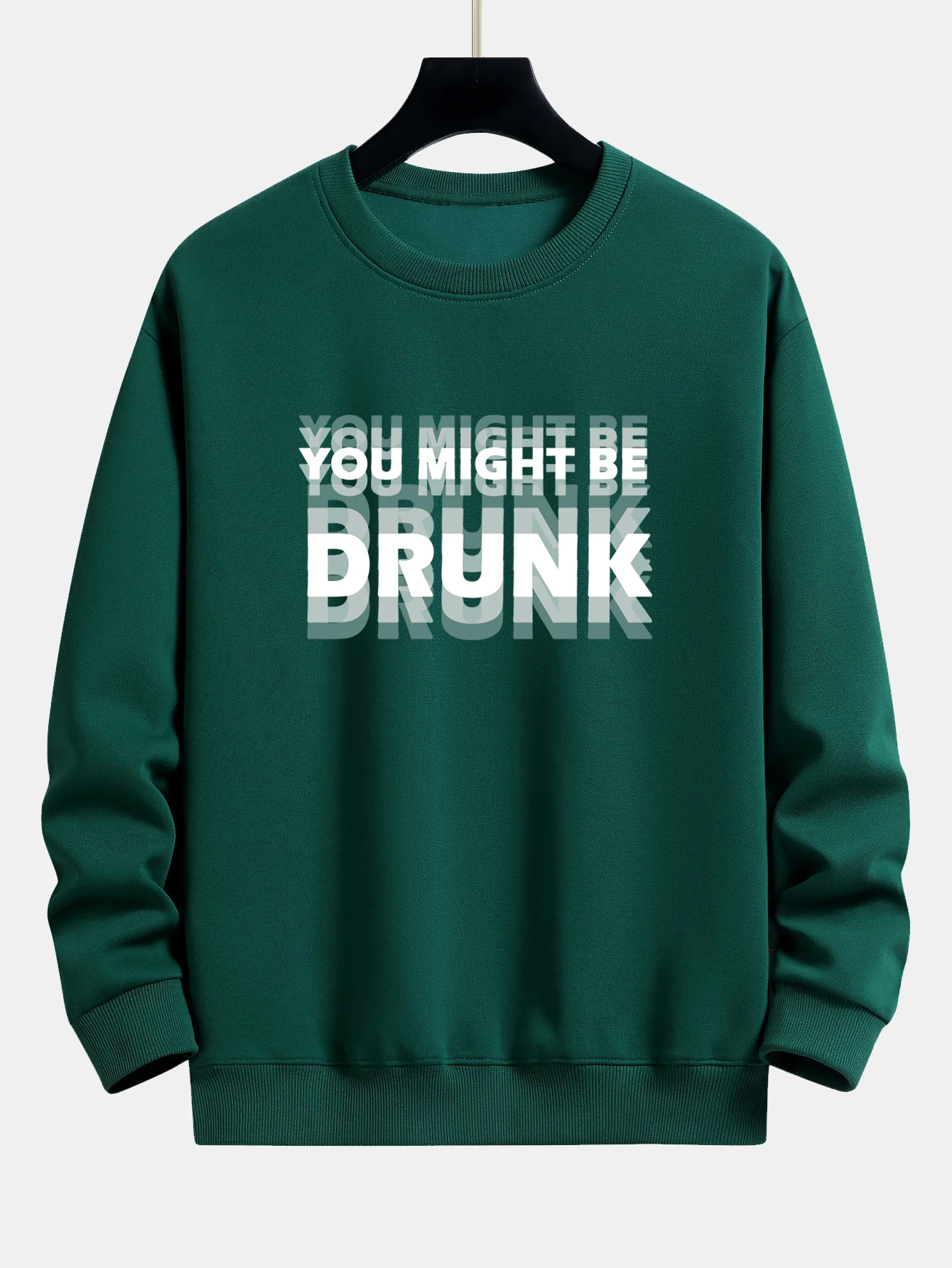 Du Könntest Betrunken Sein Print Locker Sitzendes Sweatshirt - Image 3