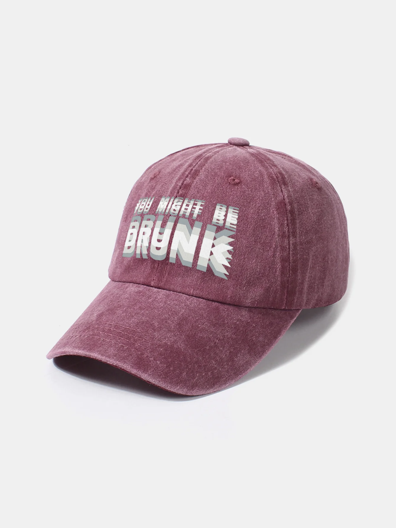 Du Könntest Betrunken Sein Print Gewaschene Baseballkappe - Image 6