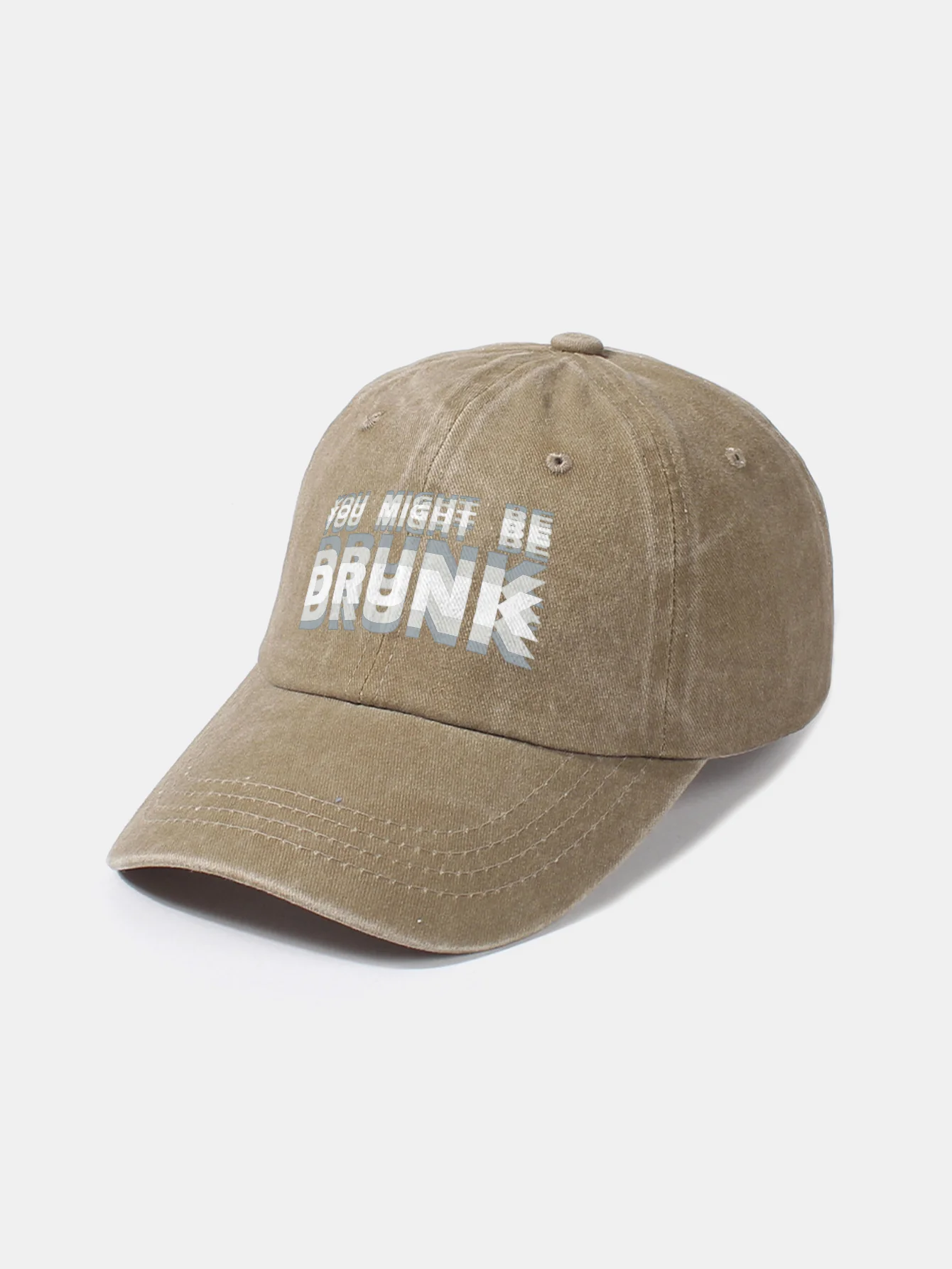 Du Könntest Betrunken Sein Print Gewaschene Baseballkappe - Image 8