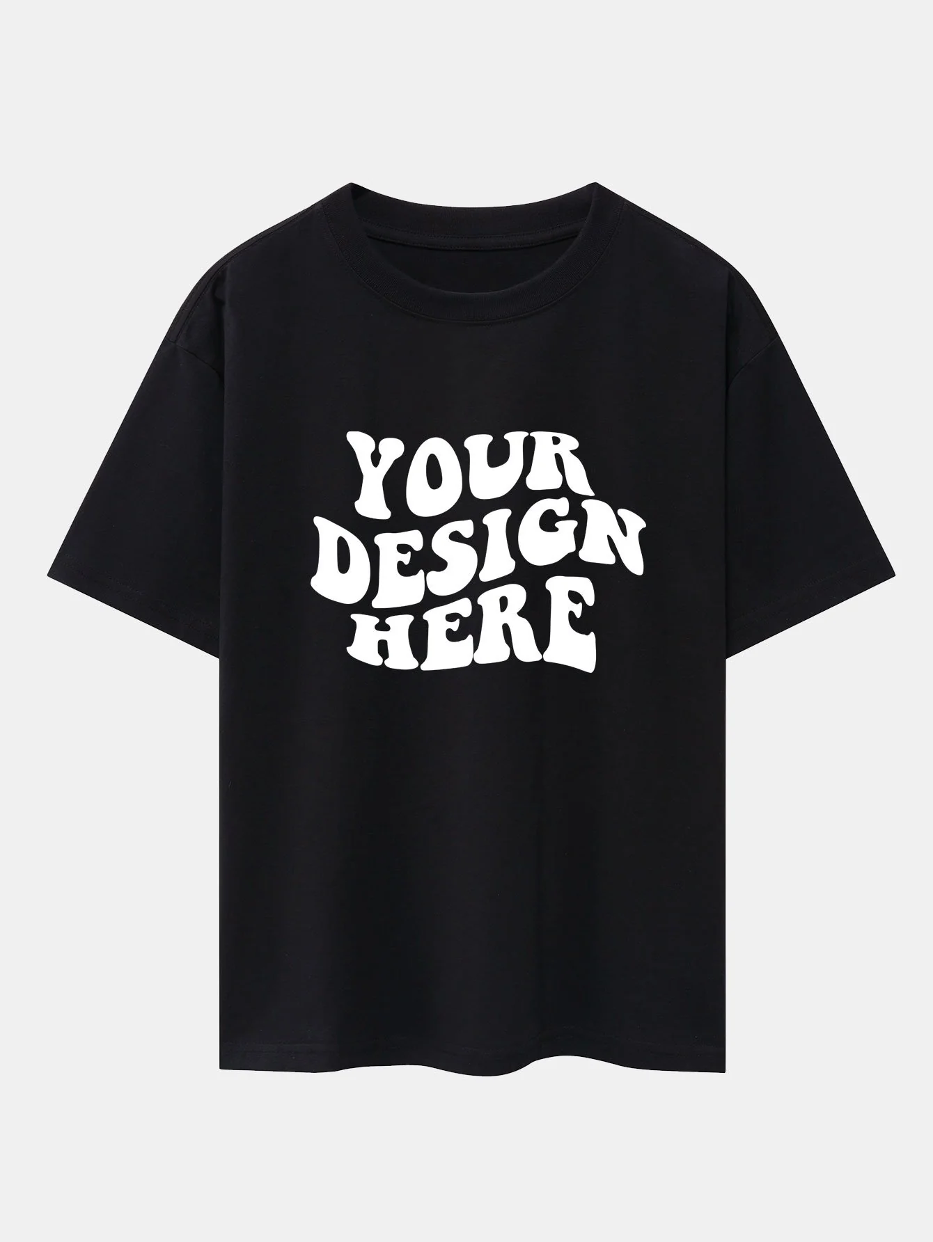 Ihr Design Hier Druck Drop Shoulder Oversize T-Shirt - Image 2