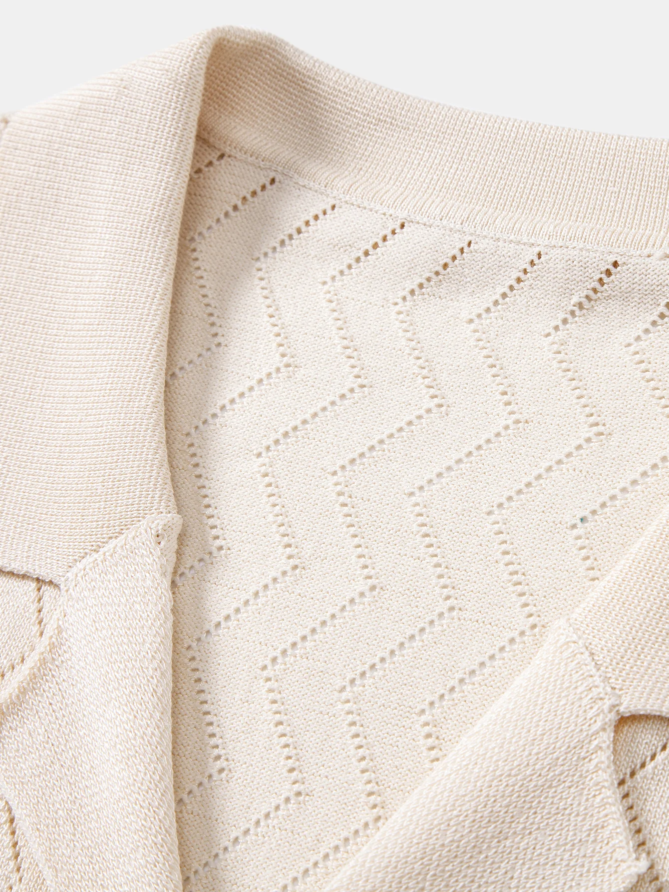 Zig Zag Open Knit Shirt - Image 7