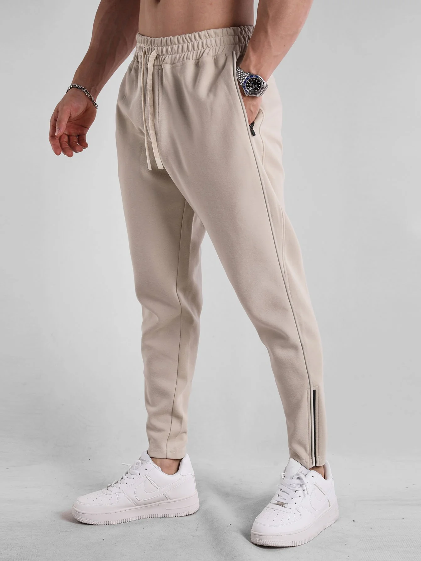 Zip-Hem-Jogginghosen