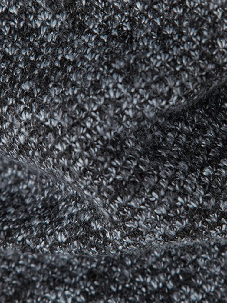 Reißverschluss-Faux-Suede-Patchwork-Pullover - Image 13