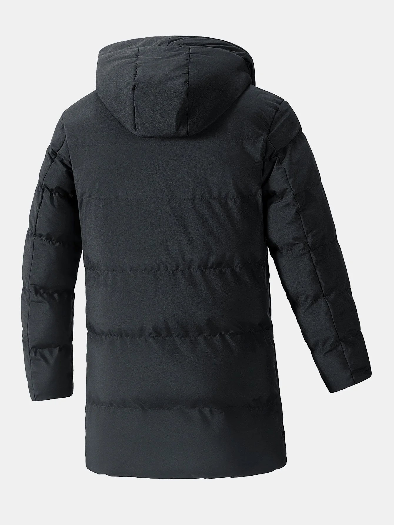 Lange Kapuzen-Pufferjacke - Image 2