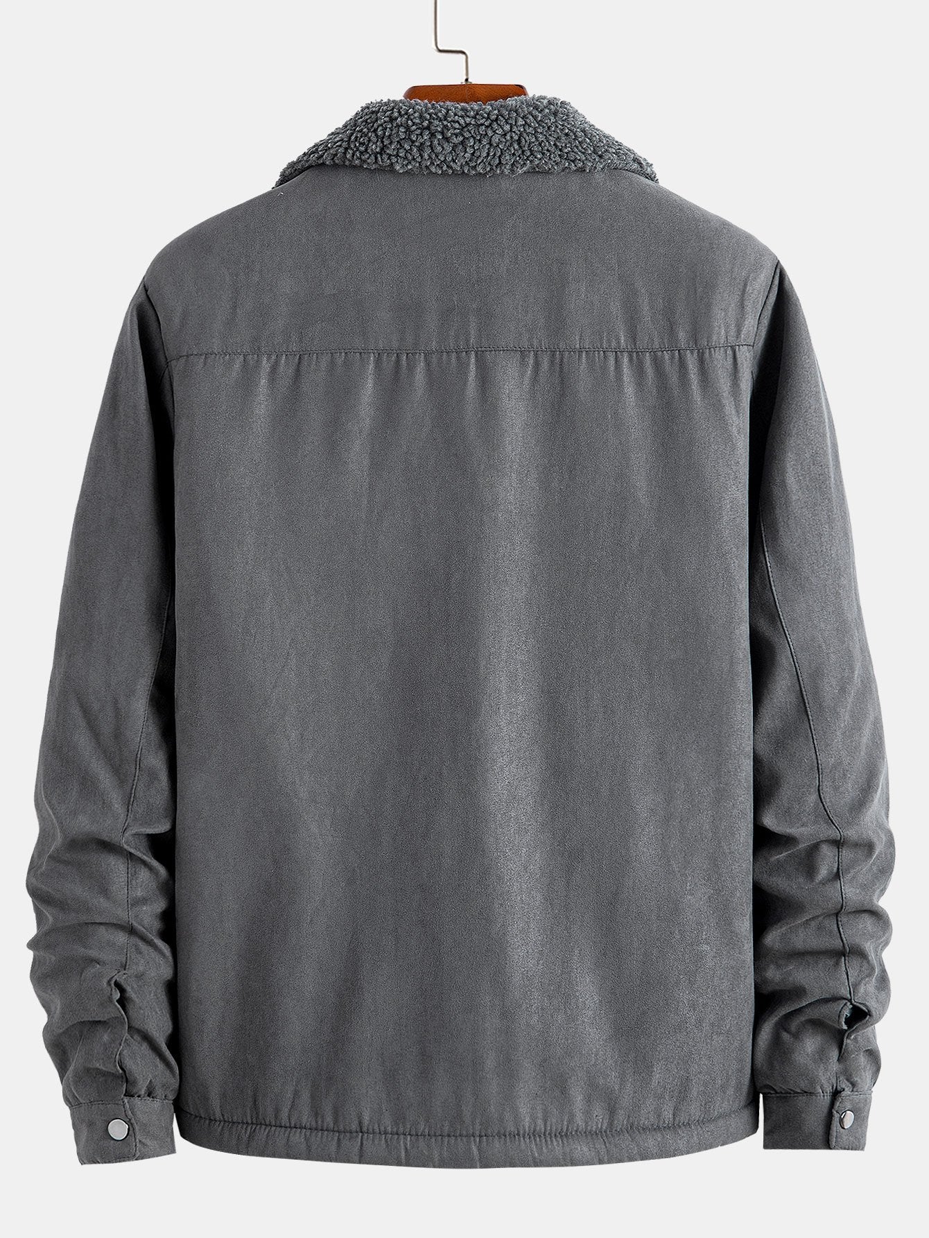 Reißverschluss Teddygefütterte Kunstwildlederjacke - Image 10