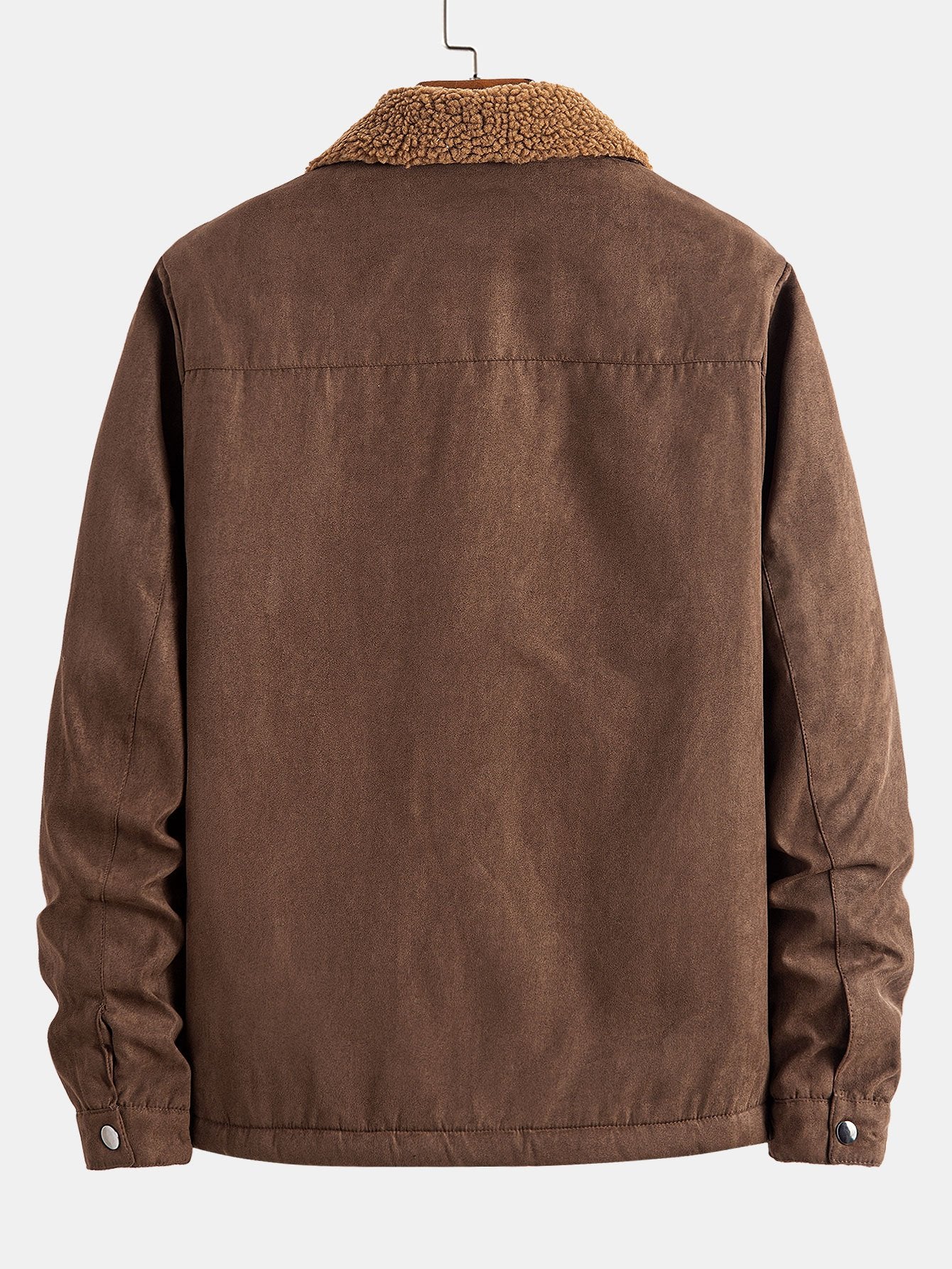 Reißverschluss Teddygefütterte Kunstwildlederjacke - Image 2