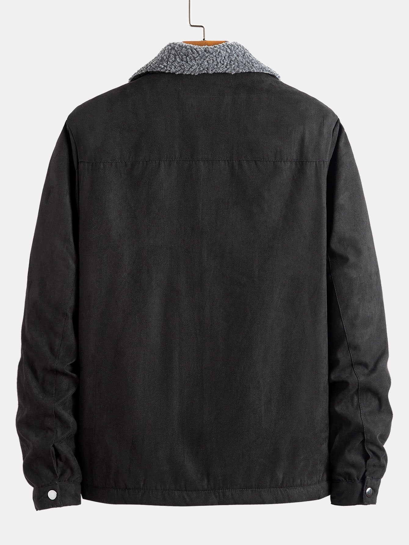 Reißverschluss Teddygefütterte Kunstwildlederjacke - Image 6